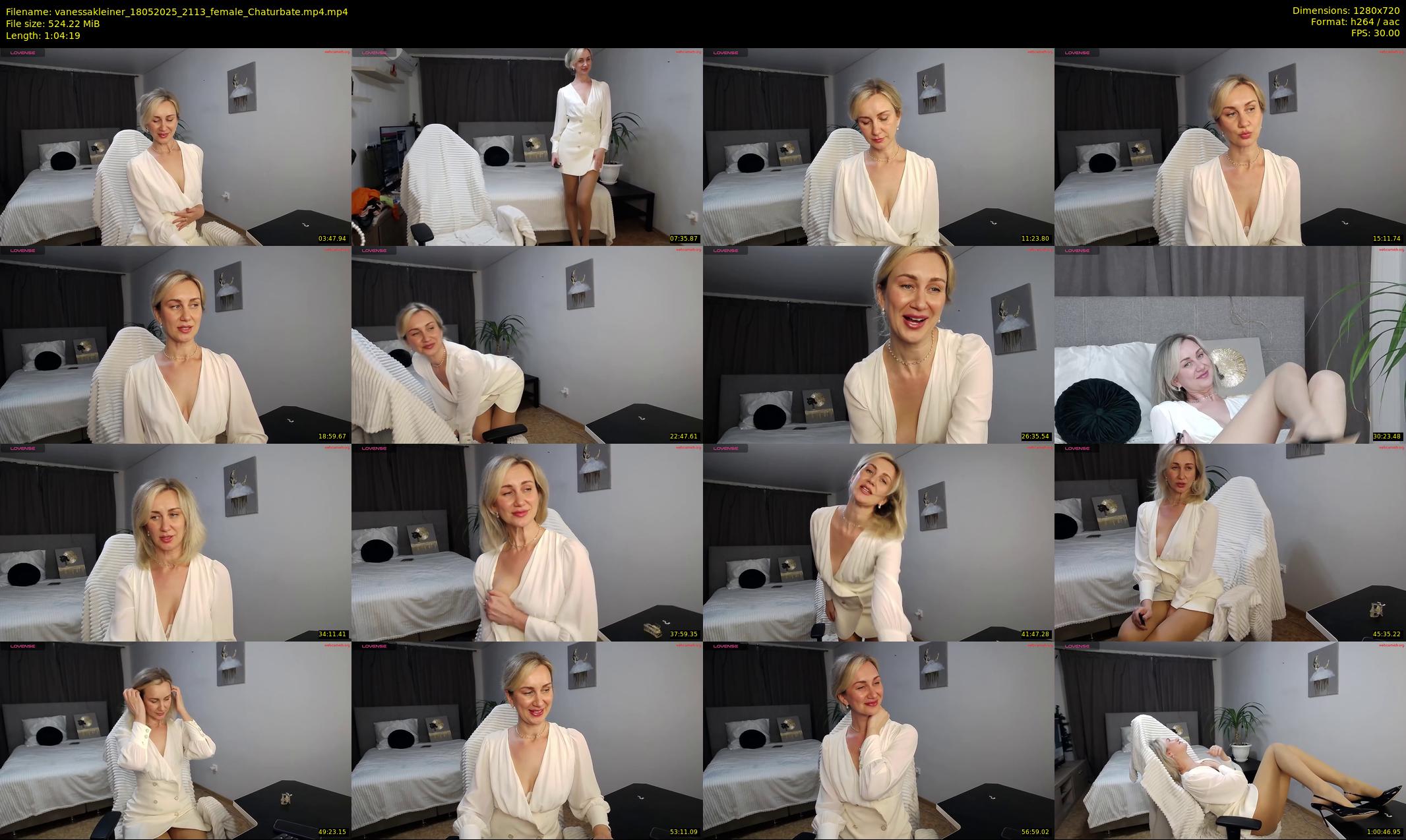 vanessakleiner — 65 minute Chaturbate female cam show recording, 720p, May 18, 2025