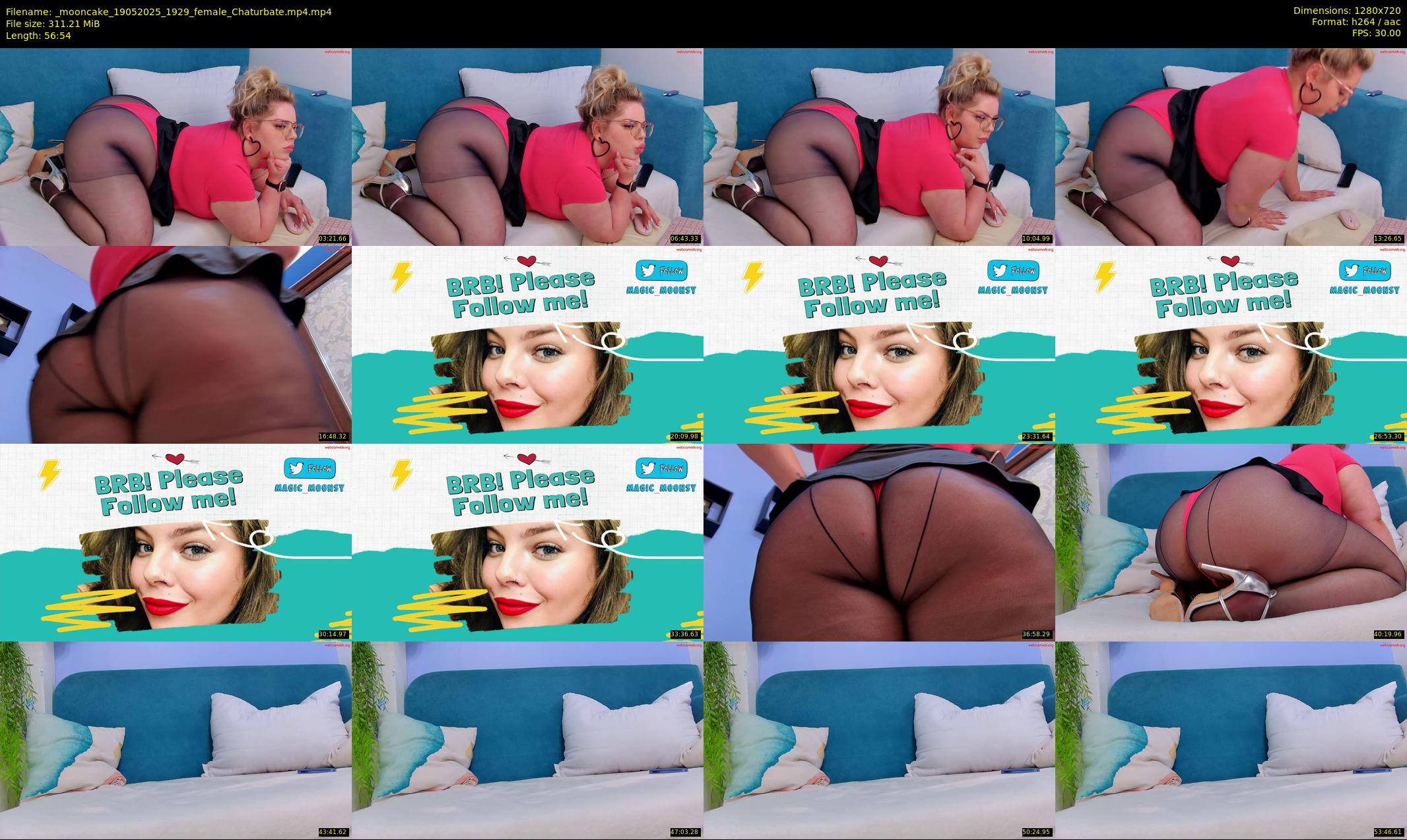 _mooncake — 57 minute Chaturbate female cam show recording, 720p, May 19, 2025