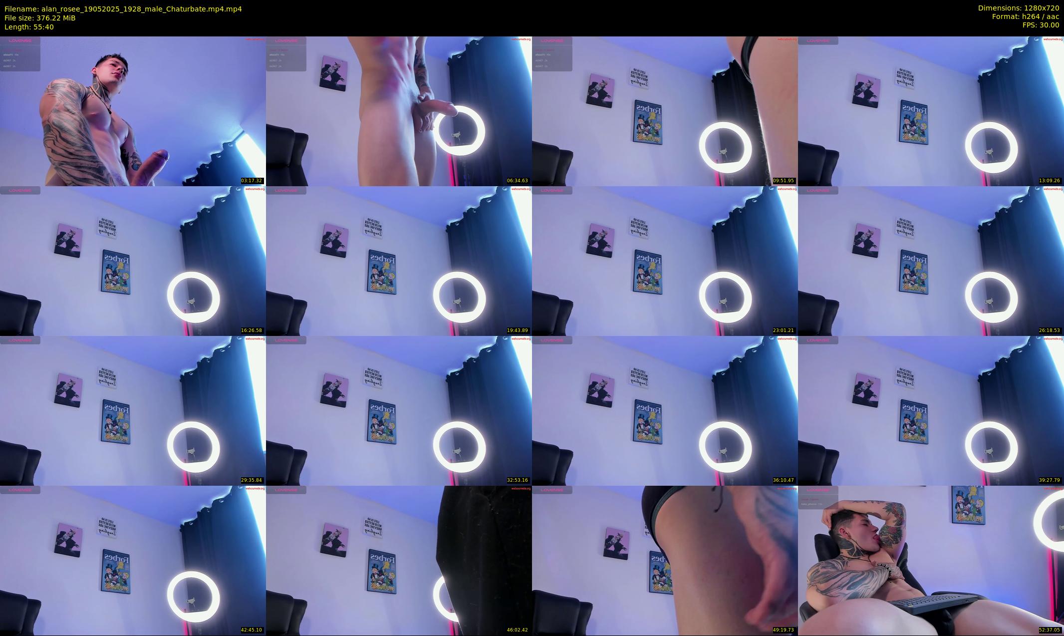 alan_rosee — 56 minute Chaturbate male cam show recording, 720p, May 19, 2025