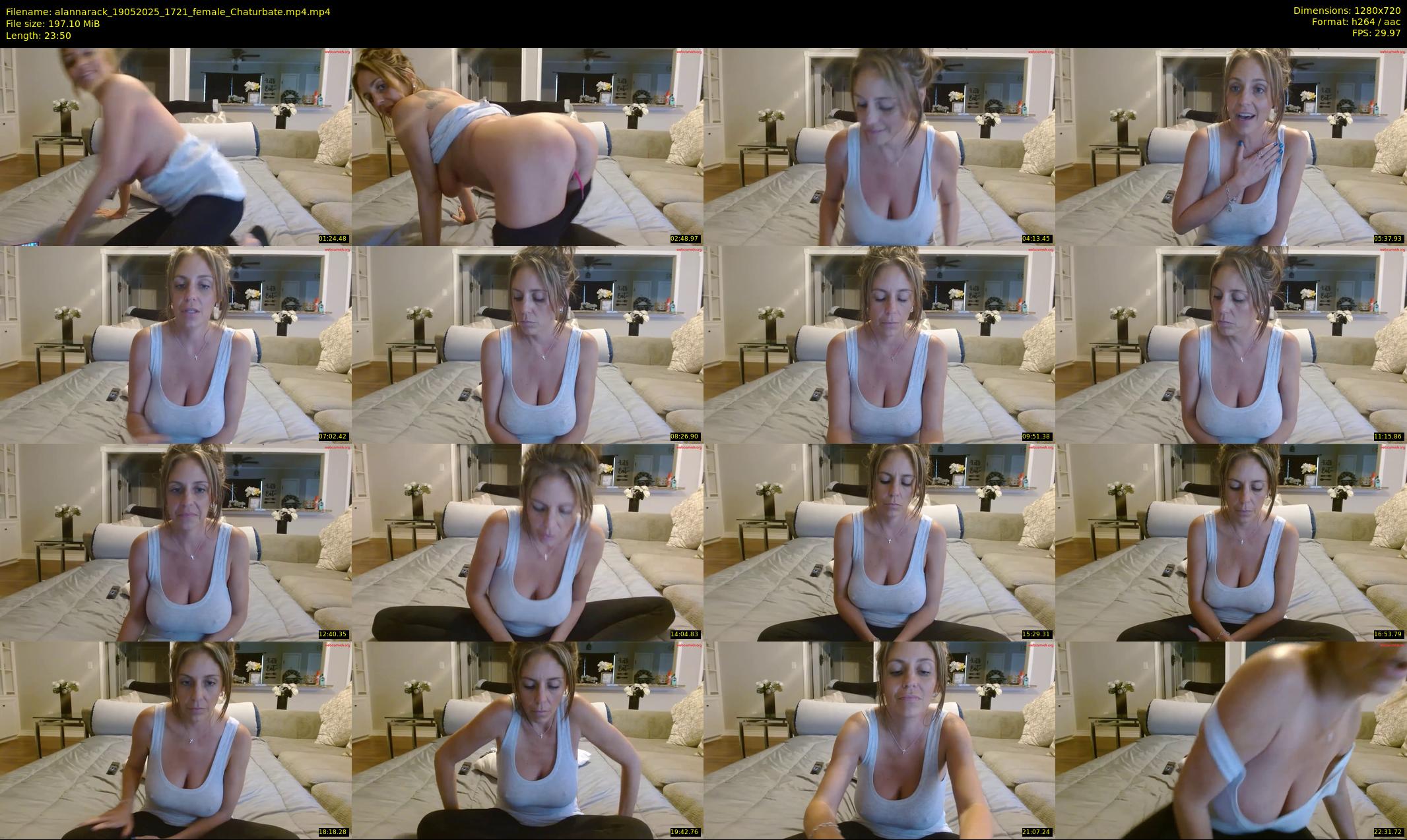 alannarack — 24 minute Chaturbate female cam show recording, 720p, May 19, 2025
