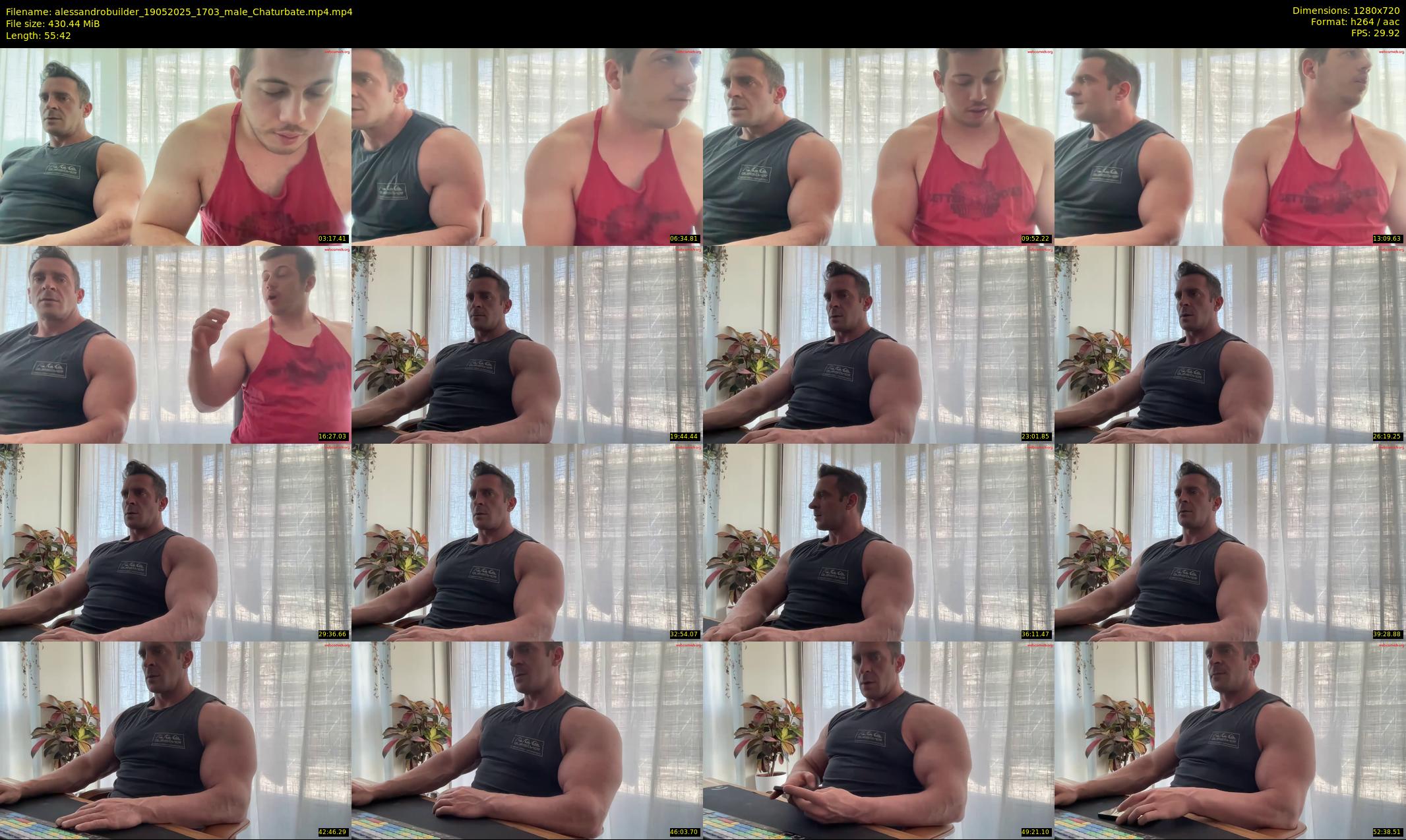 alessandrobuilder — 56 minute Chaturbate couple cam show recording, 720p, May 19, 2025