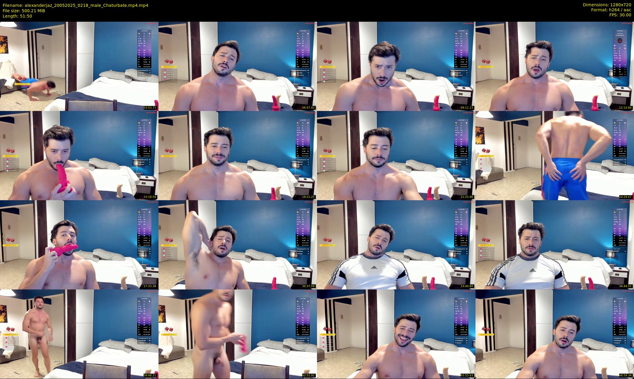 alexanderjaz — 52 minute Chaturbate male cam show recording, 720p, May 20, 2025