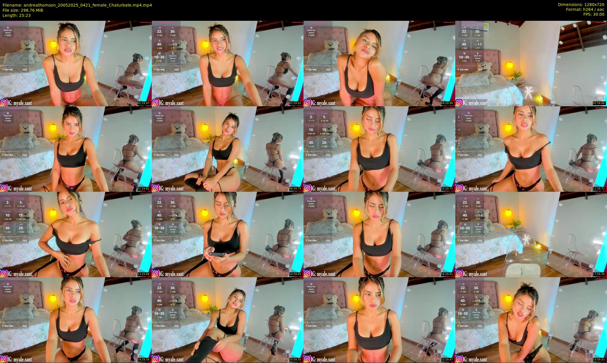 andreathomson — 26 minute Chaturbate female cam show recording, 720p, May 20, 2025