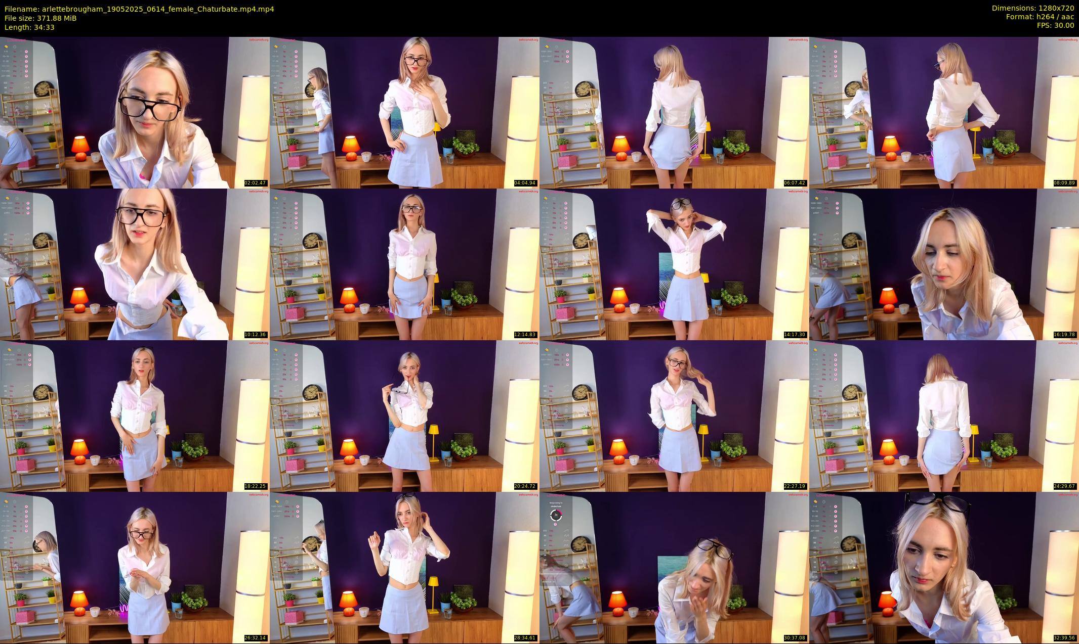 arlettebrougham — 35 minute Chaturbate female cam show recording, 720p, May 19, 2025