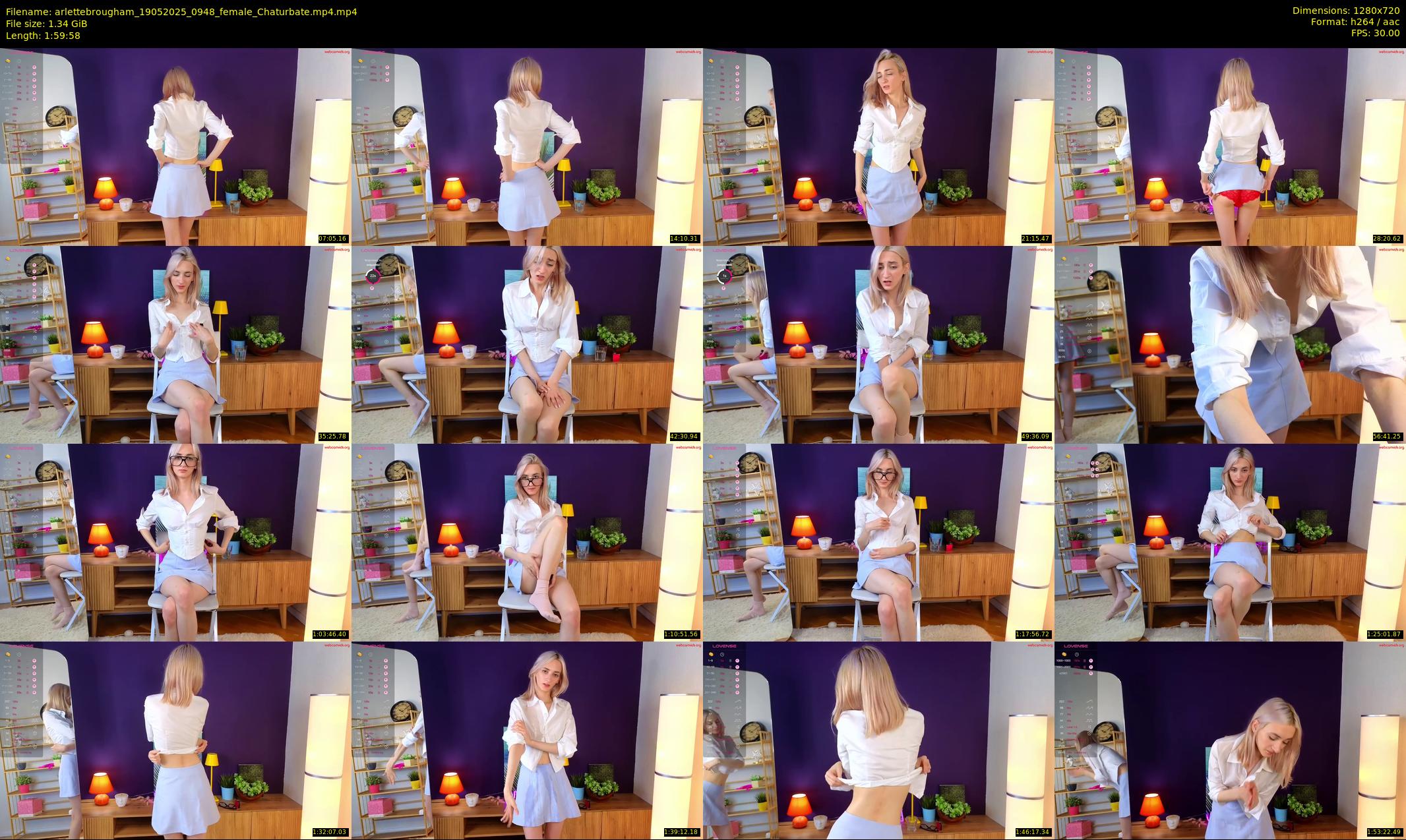 arlettebrougham — 120 minute Chaturbate female cam show recording, 720p, May 19, 2025