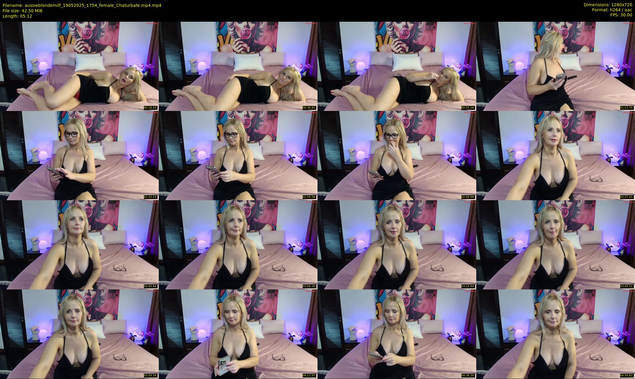aussieblondemilf — 6 minute Chaturbate female cam show recording, 720p, May 19, 2025