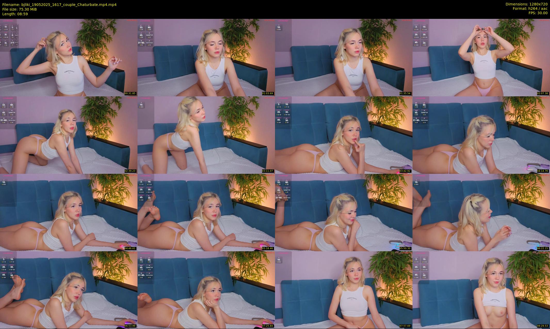 bjliki — 9 minute Chaturbate couple cam show recording, 720p, May 19, 2025