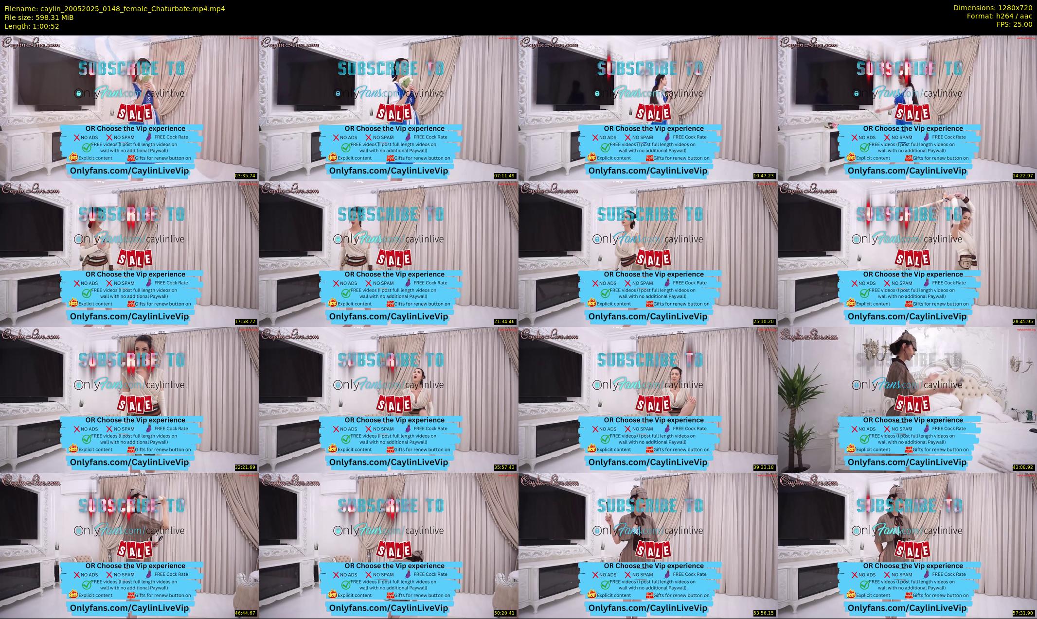 caylin — 61 minute Chaturbate female cam show recording, 720p, May 20, 2025