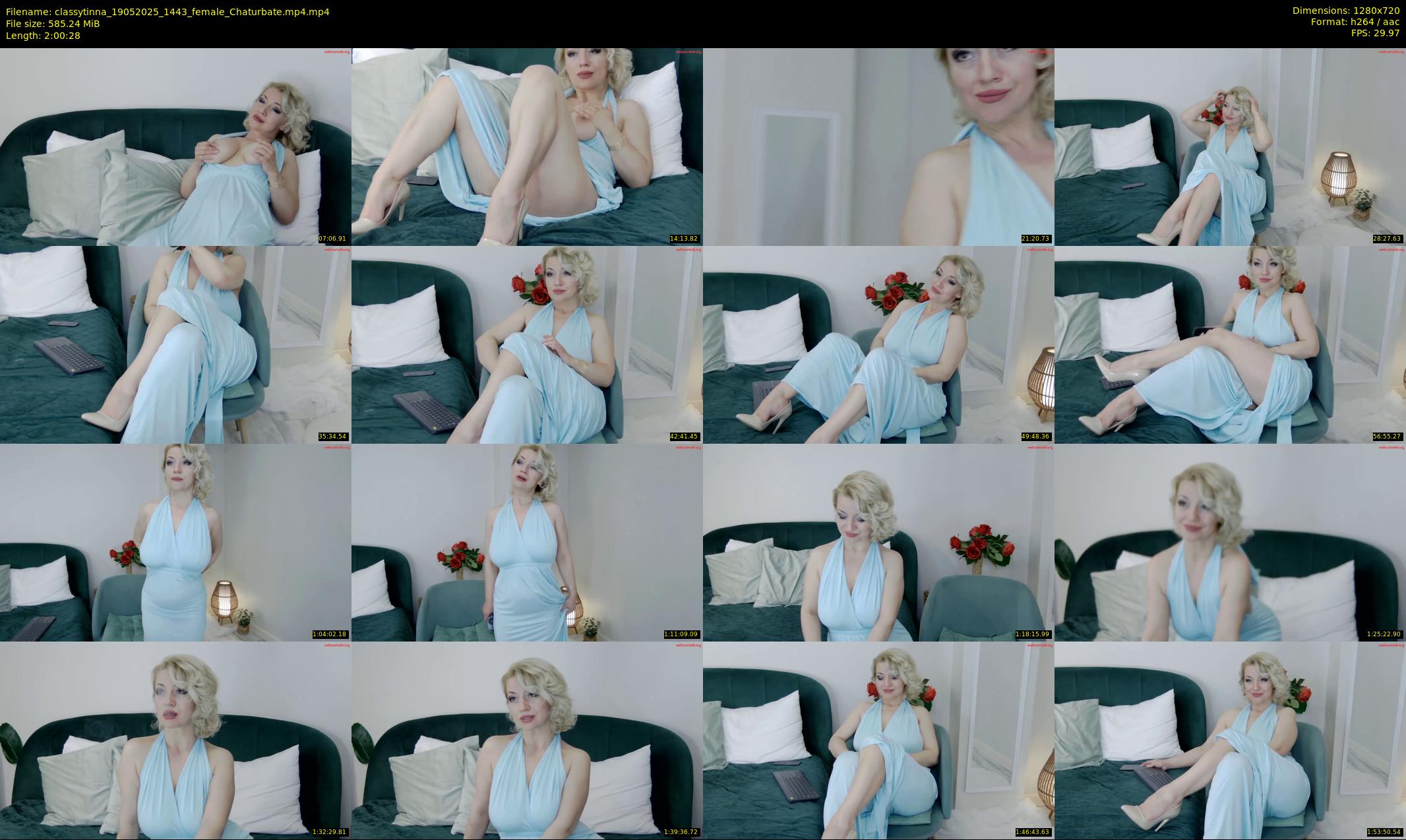 classytinna — 121 minute Chaturbate female cam show recording, 720p, May 19, 2025
