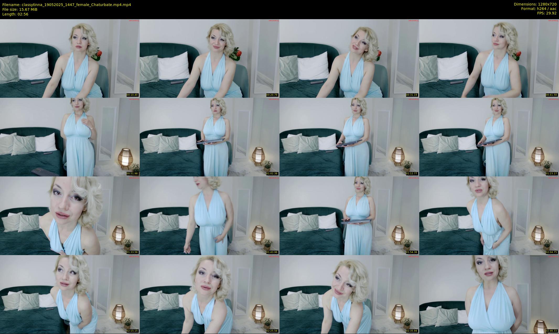 classytinna — 3 minute Chaturbate female cam show recording, 720p, May 19, 2025