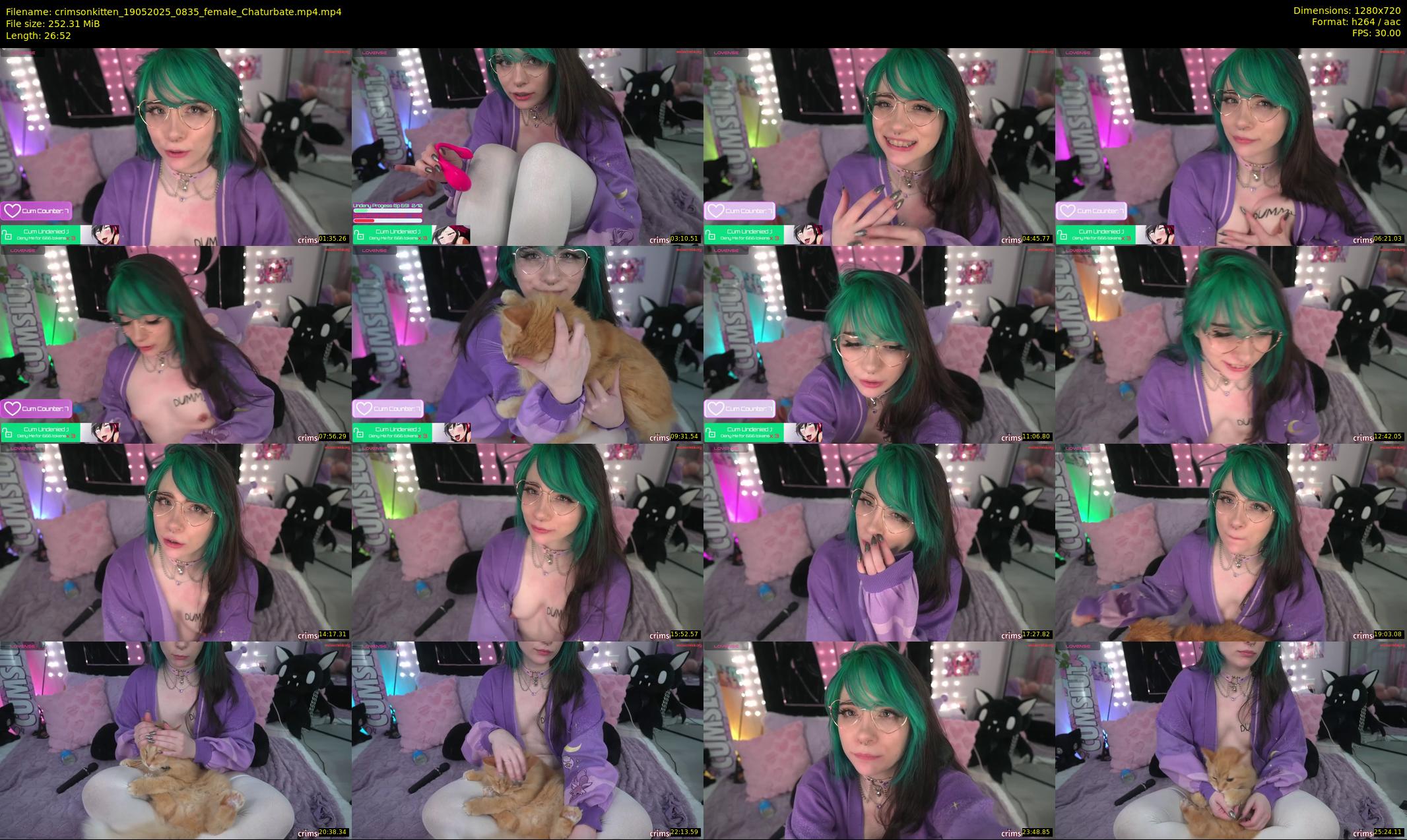 crimsonkitten — 27 minute Chaturbate female cam show recording, 720p, May 19, 2025