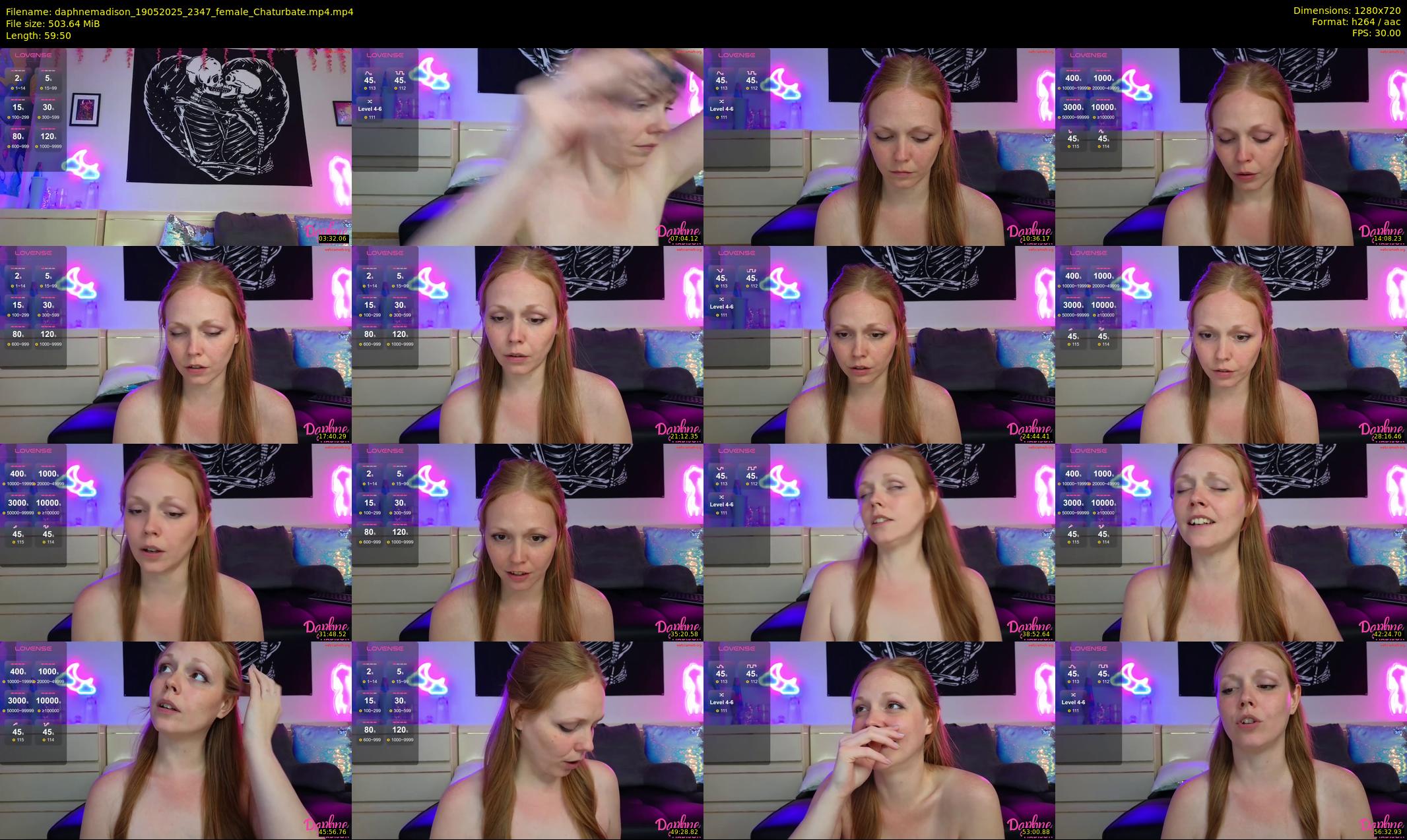 daphnemadison — 60 minute Chaturbate couple cam show recording, 720p, May 19, 2025