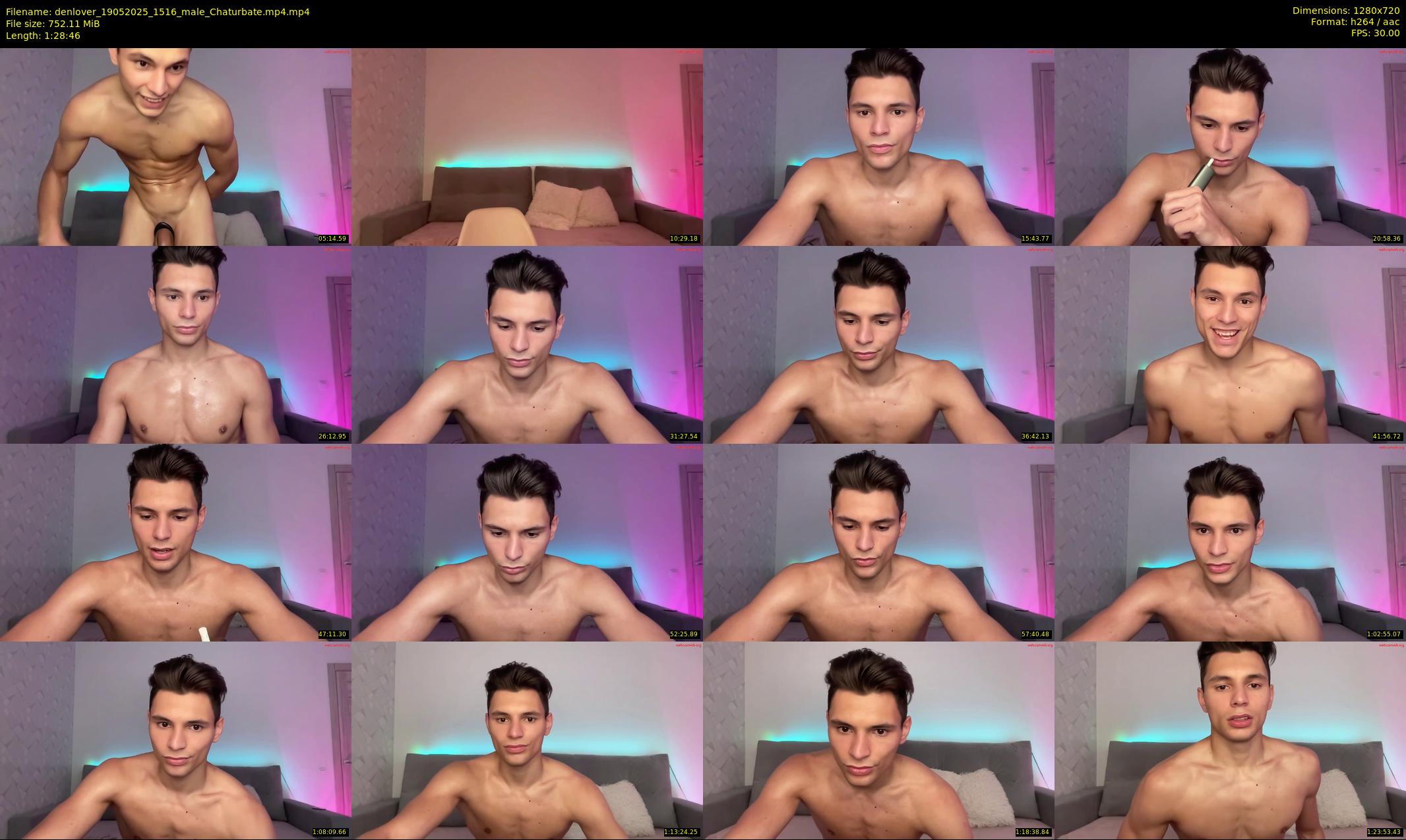 denlover — 89 minute Chaturbate male cam show recording, 720p, May 19, 2025