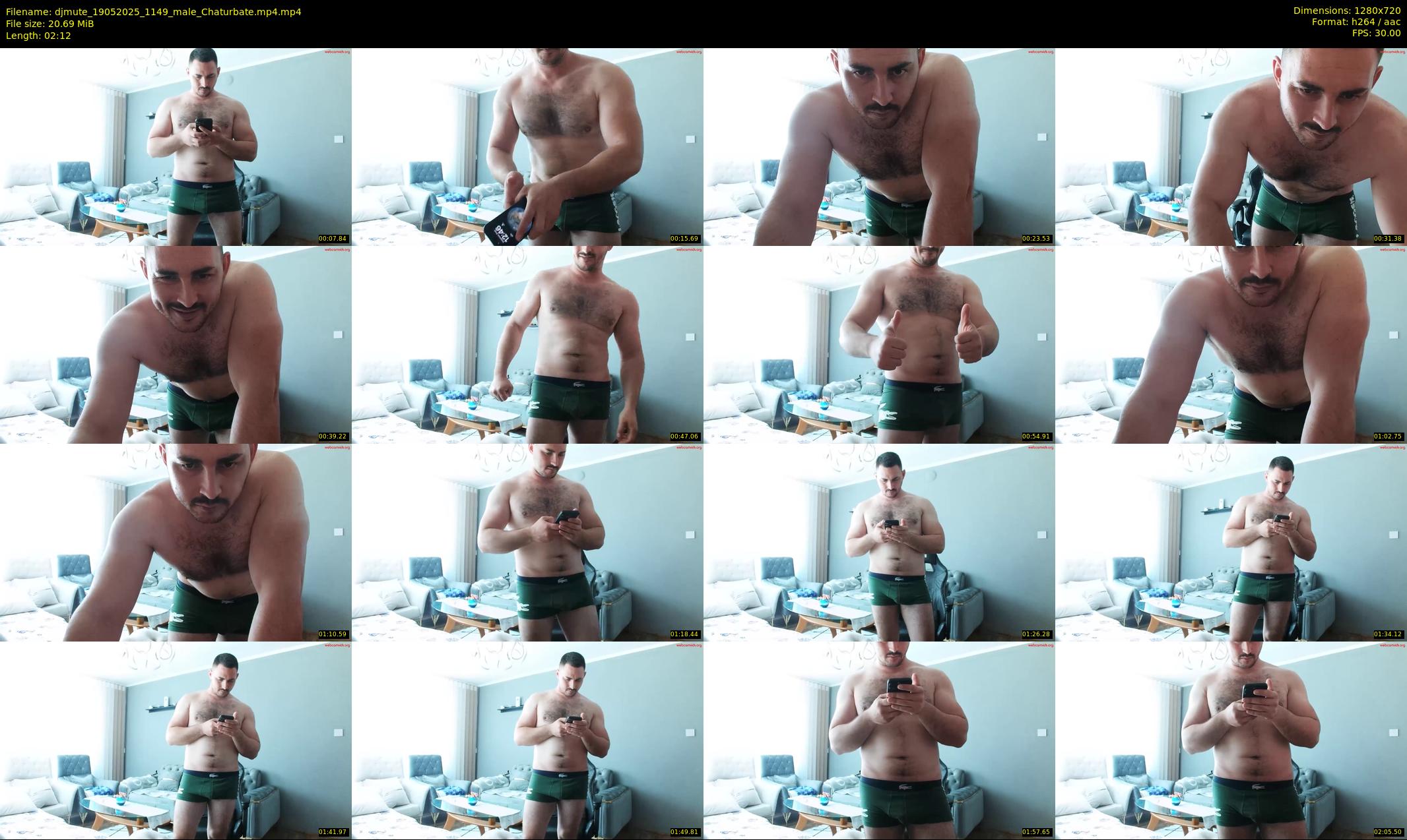 djmute — 3 minute Chaturbate male cam show recording, 720p, May 19, 2025
