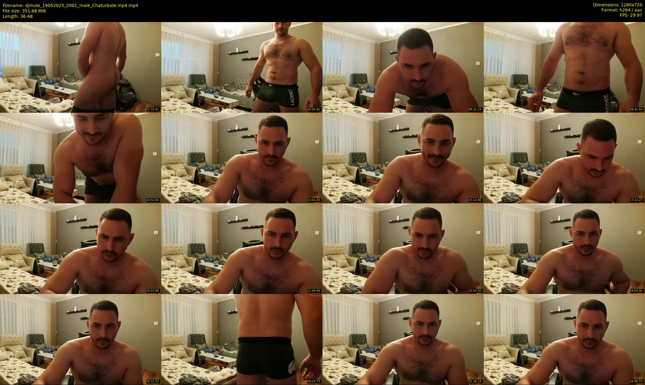djmute — 37 minute Chaturbate male cam show recording, 720p, May 19, 2025