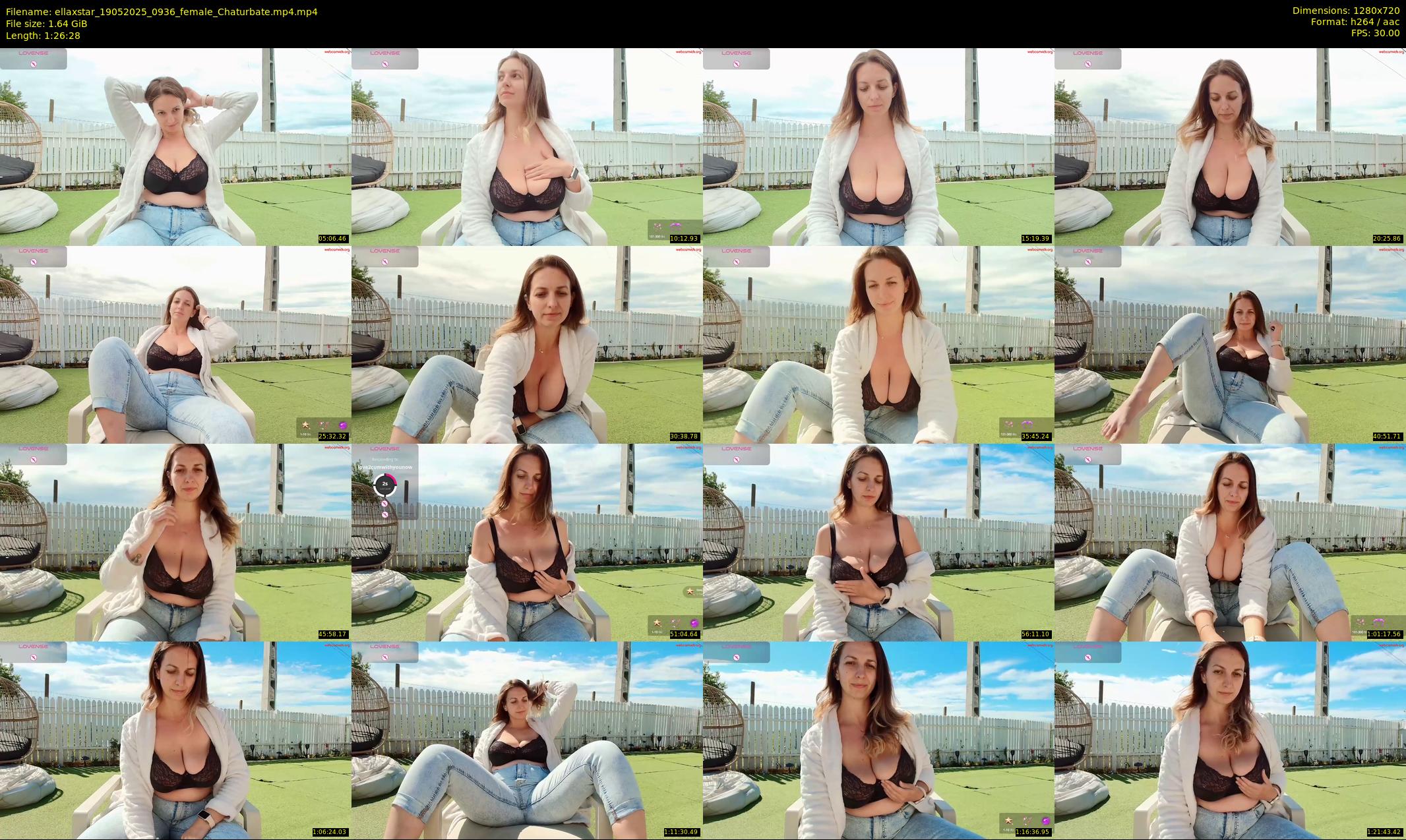 ellaxstar — 87 minute Chaturbate female cam show recording, 720p, May 19, 2025