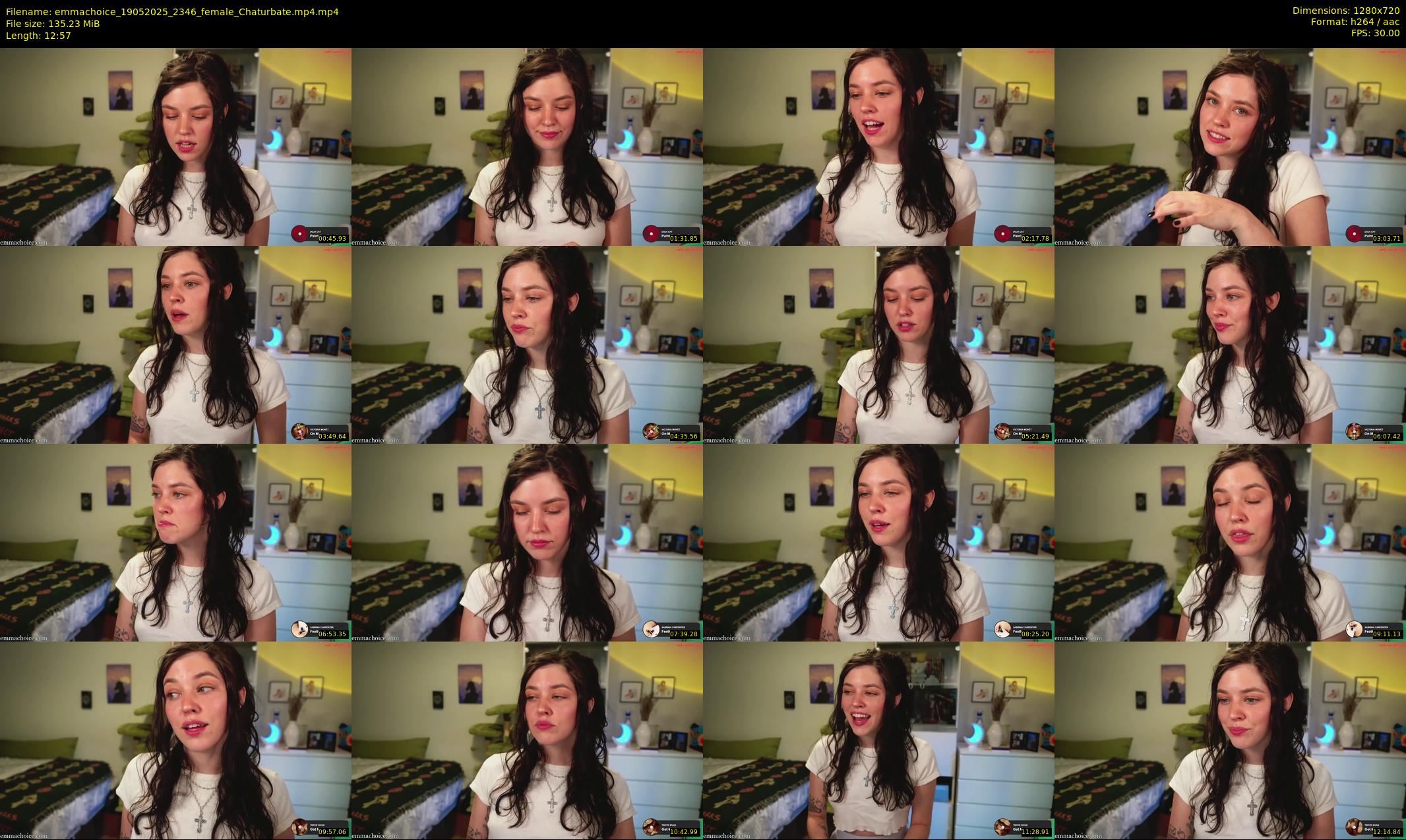 emmachoice — 13 minute Chaturbate female cam show recording, 720p, May 19, 2025