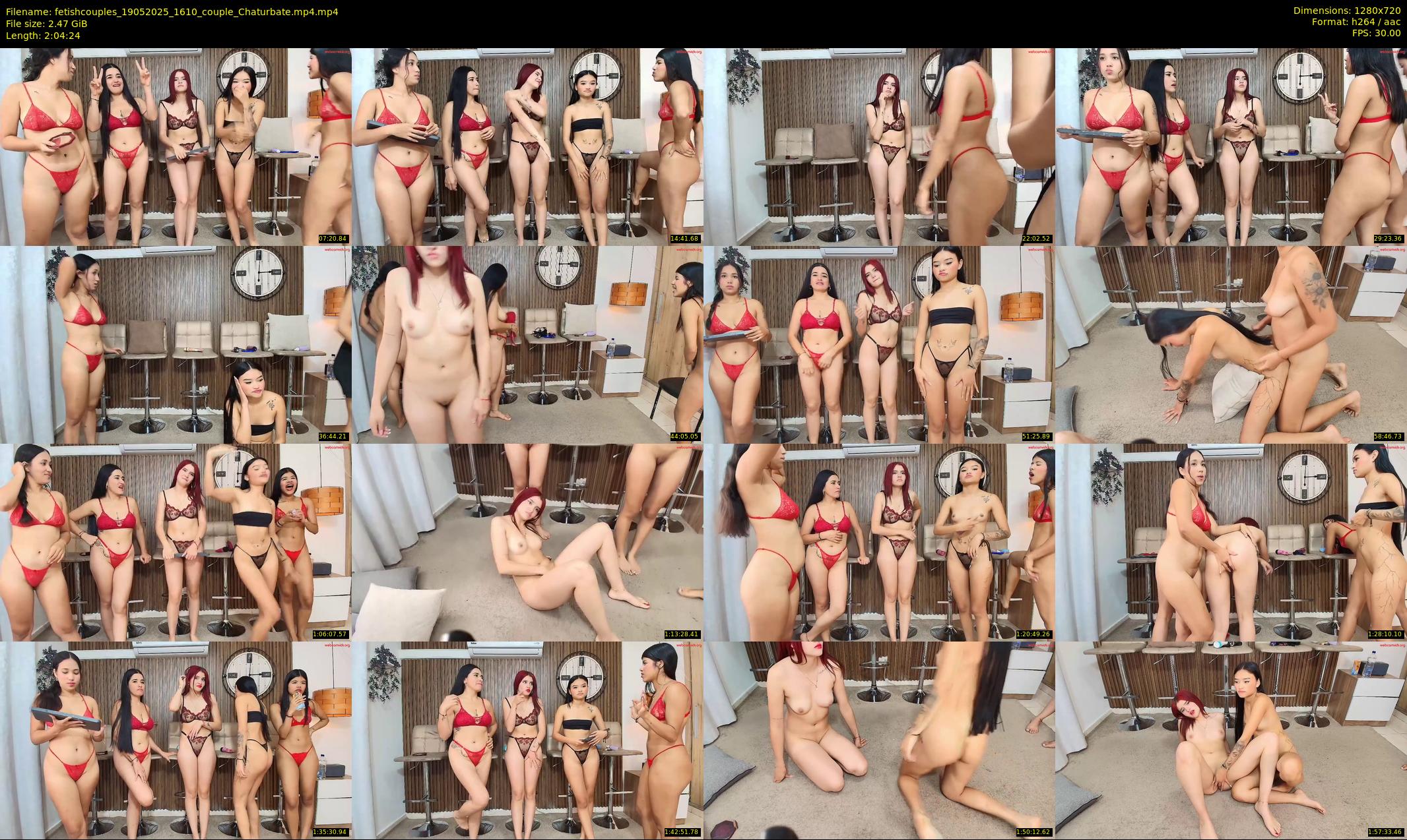 fetishcouples — 125 minute Chaturbate couple cam show recording, 720p, May 19, 2025