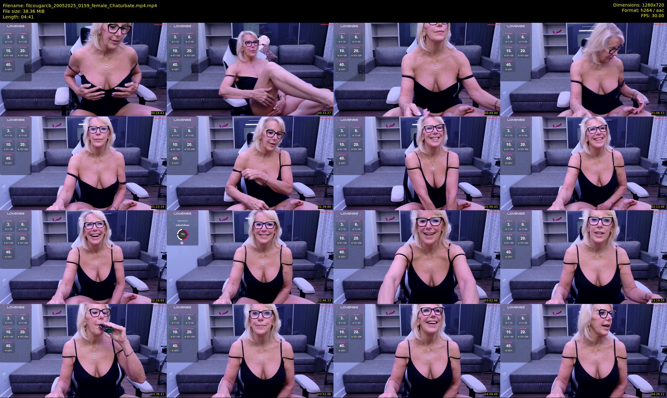 fitcougarcb — 5 minute Chaturbate female cam show recording, 720p, May 20, 2025
