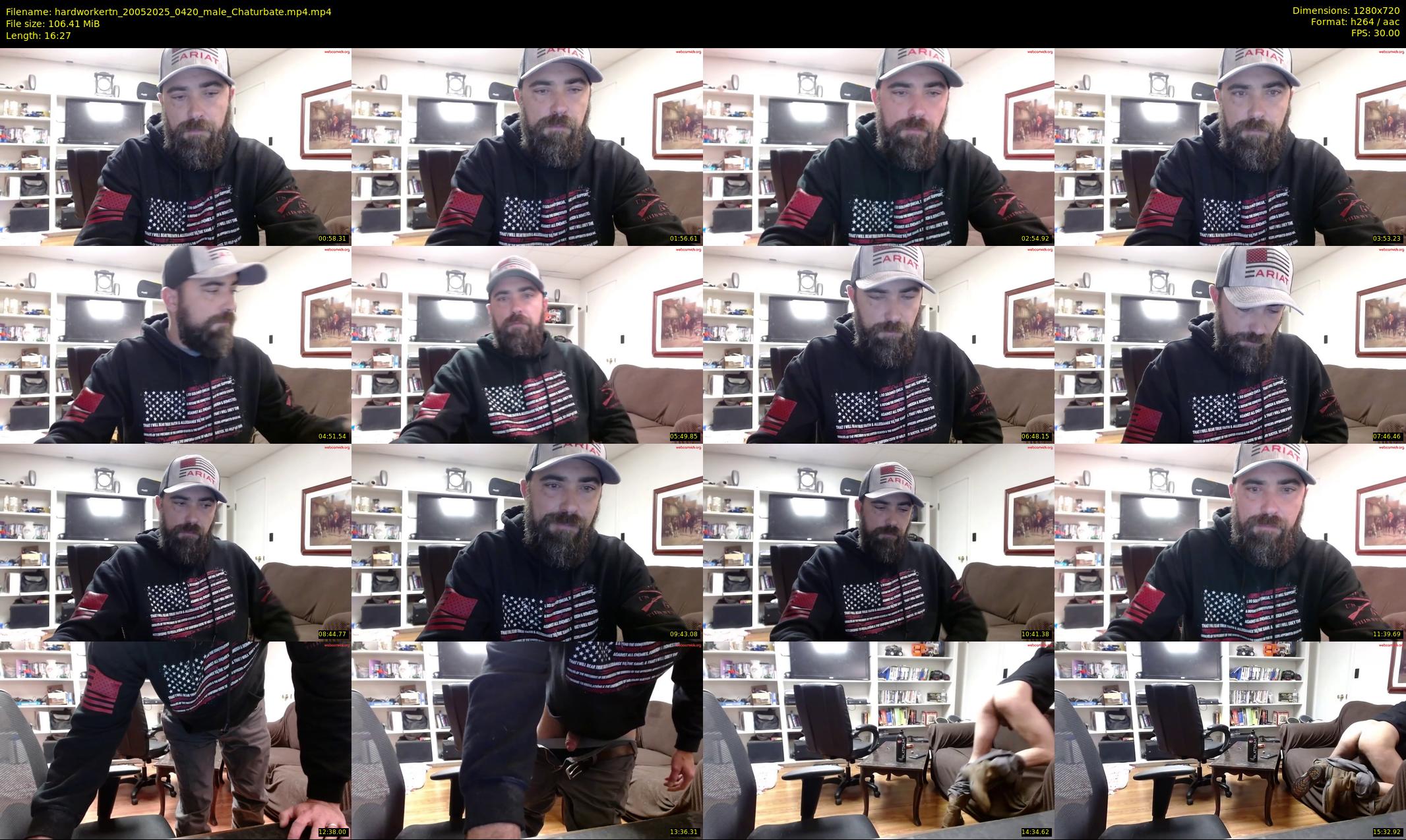 hardworkertn — 17 minute Chaturbate male cam show recording, 720p, May 20, 2025
