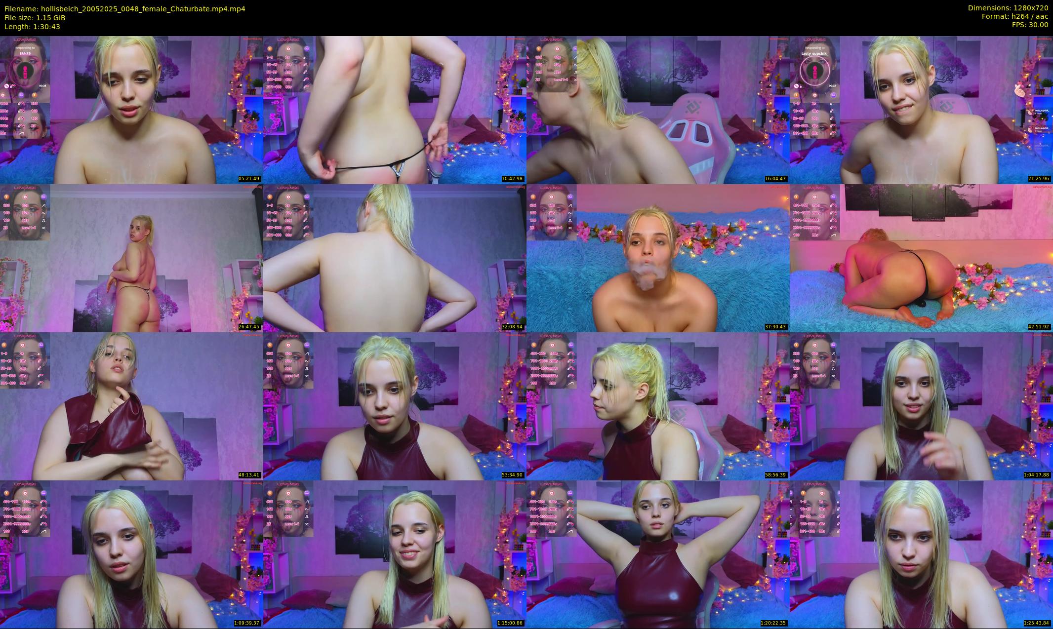 hollisbelch — 91 minute Chaturbate female cam show recording, 720p, May 20, 2025