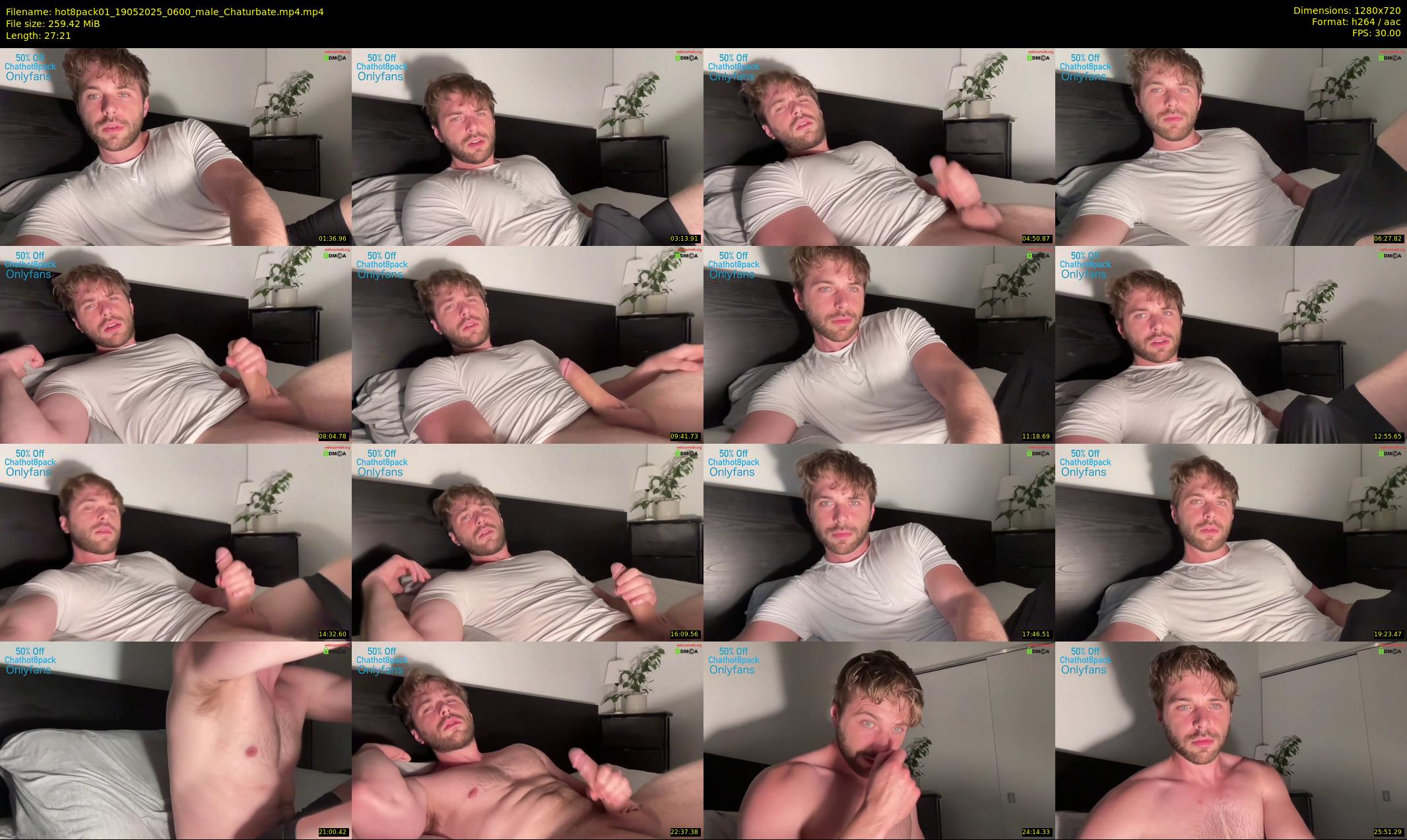 hot8pack01 — 28 minute Chaturbate male cam show recording, 720p, May 19, 2025
