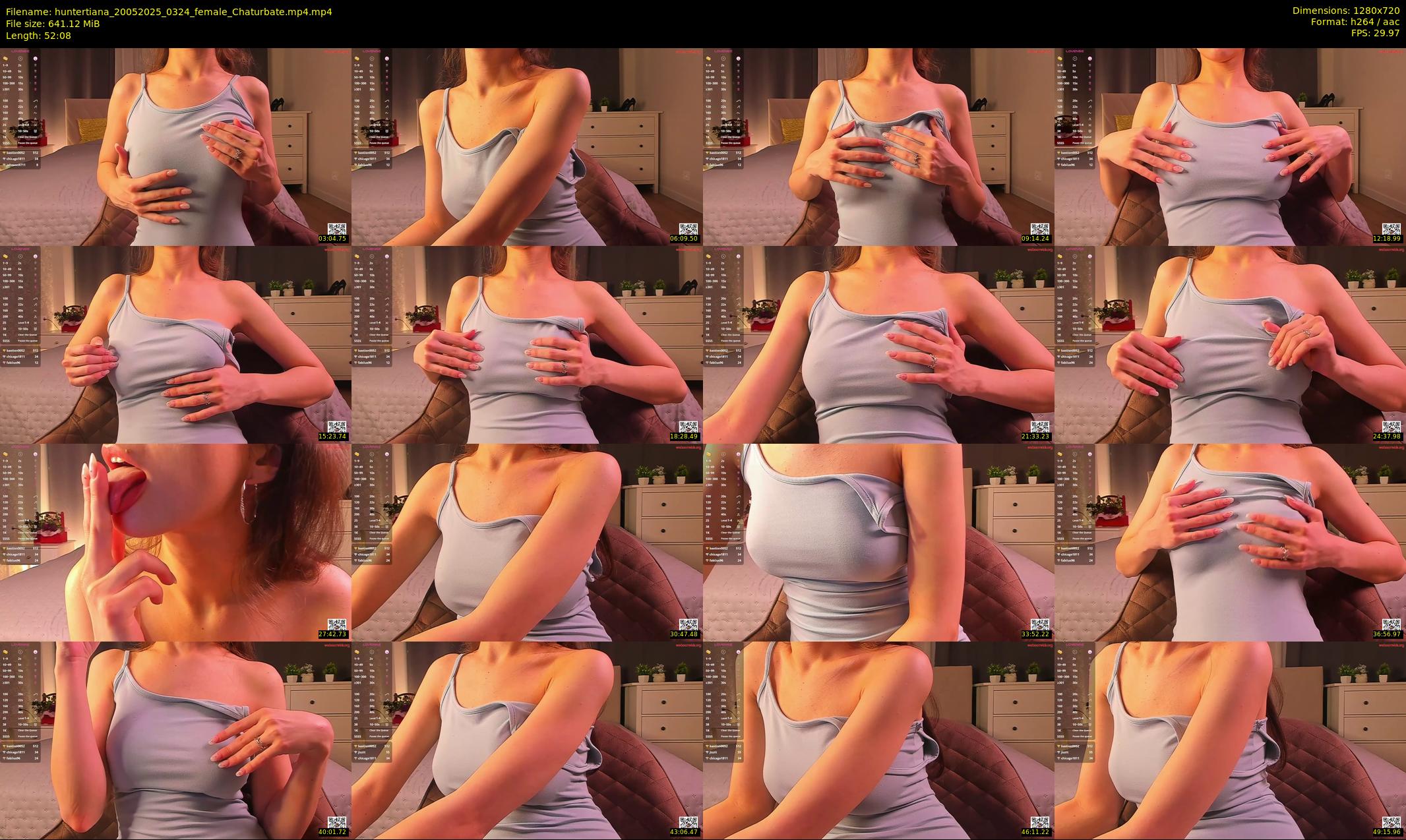 huntertiana — 53 minute Chaturbate female cam show recording, 720p, May 20, 2025