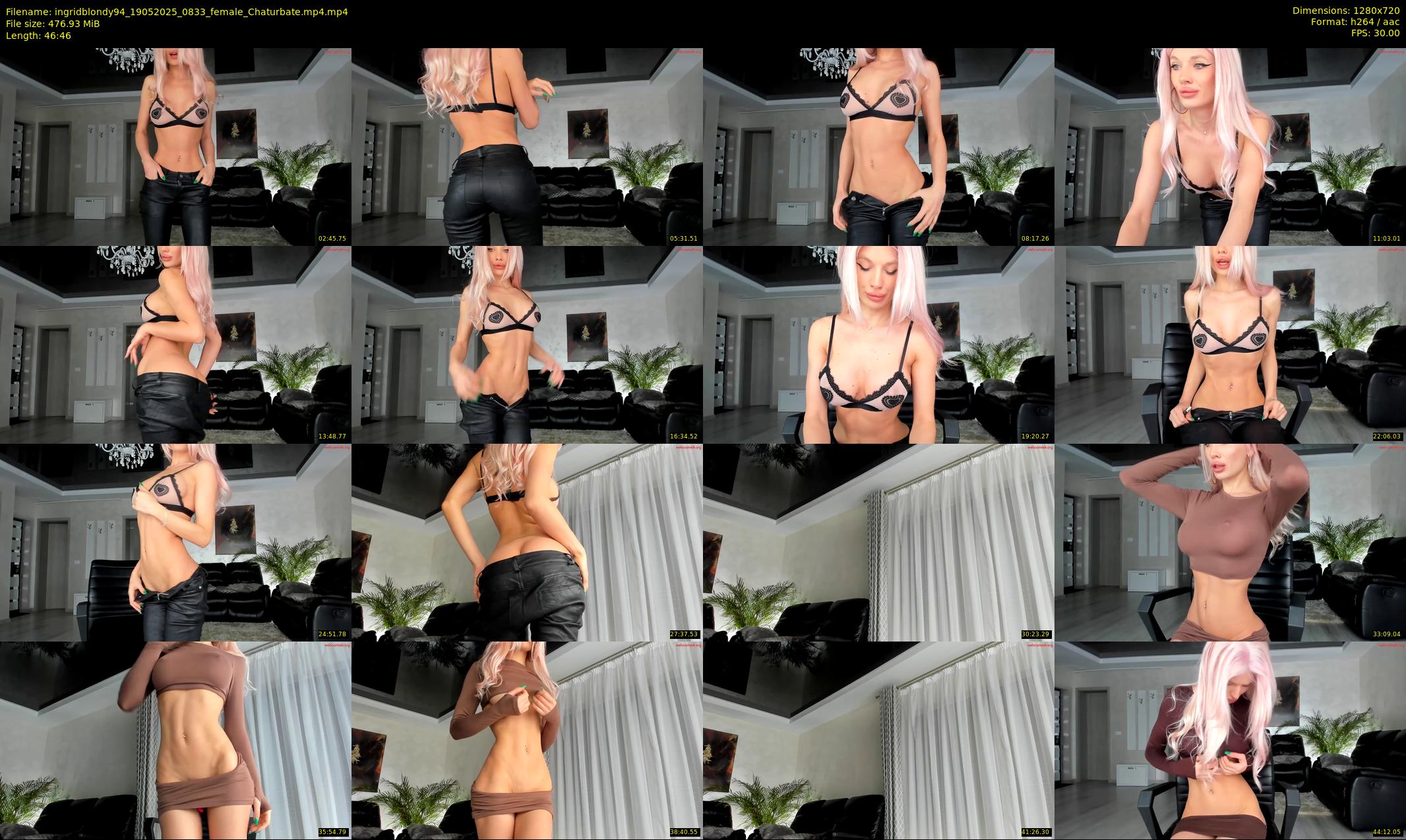 ingridblondy94 — 47 minute Chaturbate female cam show recording, 720p, May 19, 2025