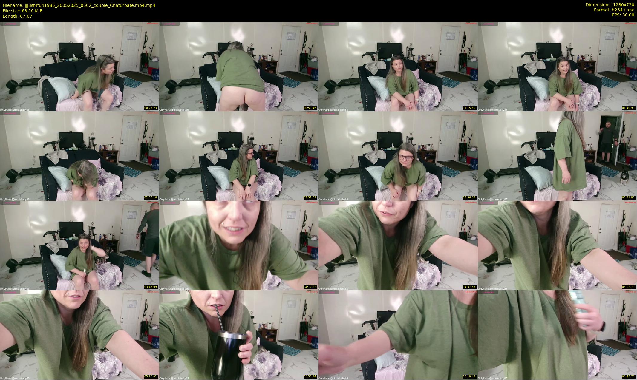 jjjust4fun1985 — 8 minute Chaturbate couple cam show recording, 720p, May 20, 2025