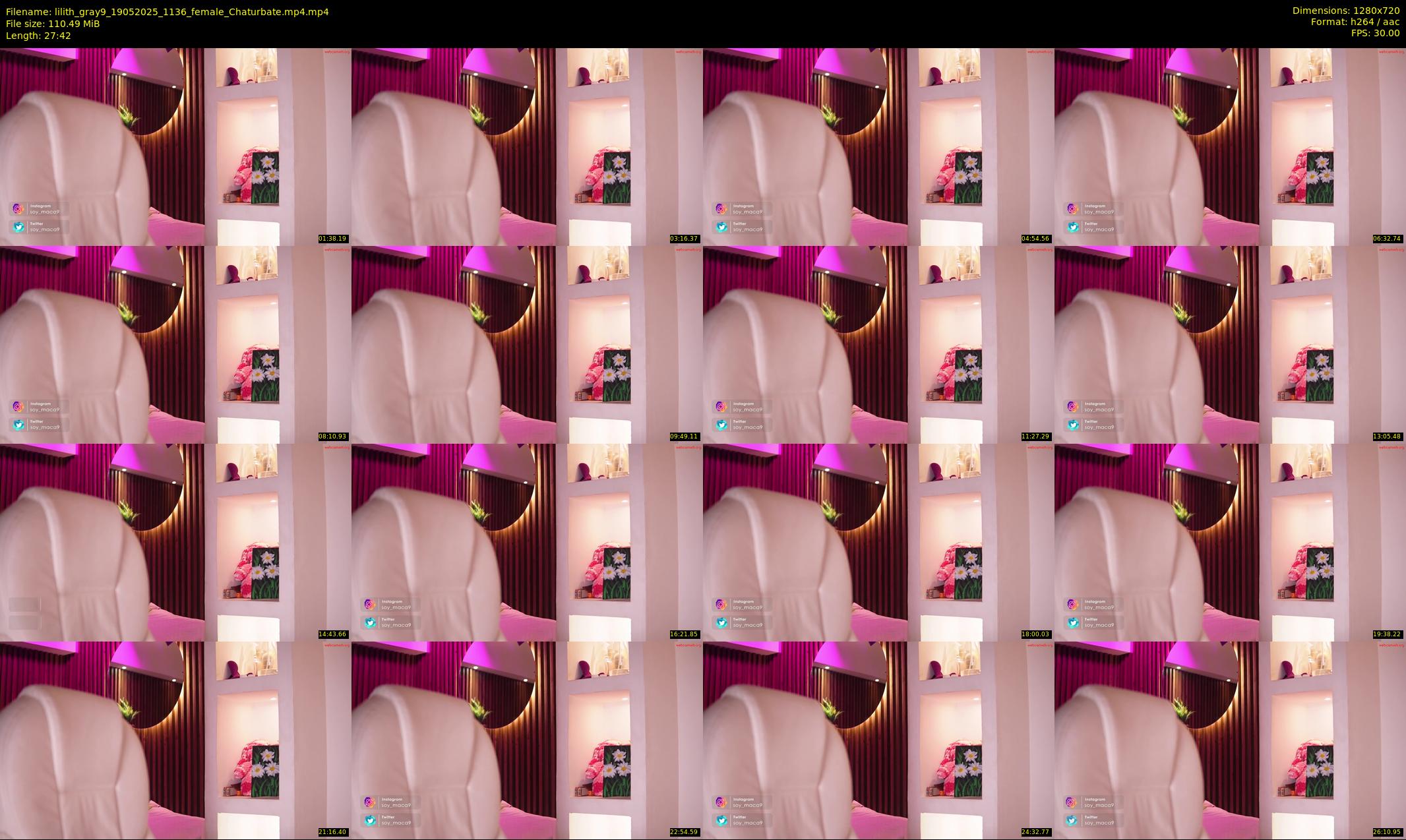 lilith_gray9 — 28 minute Chaturbate female cam show recording, 720p, May 19, 2025