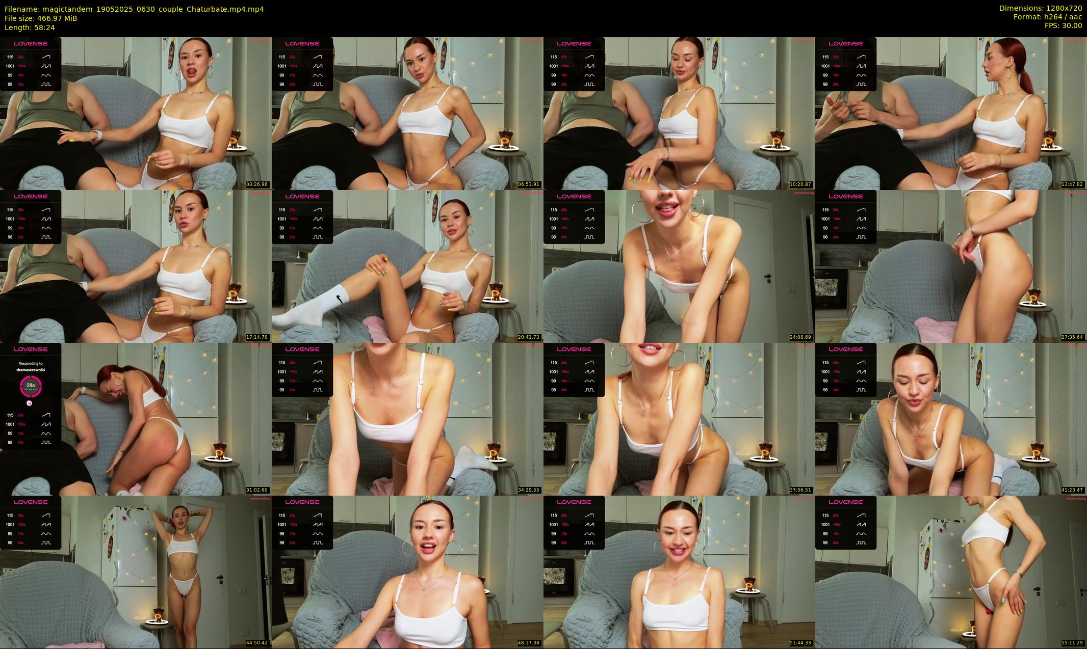 magictandem — 59 minute Chaturbate couple cam show recording, 720p, May 19, 2025