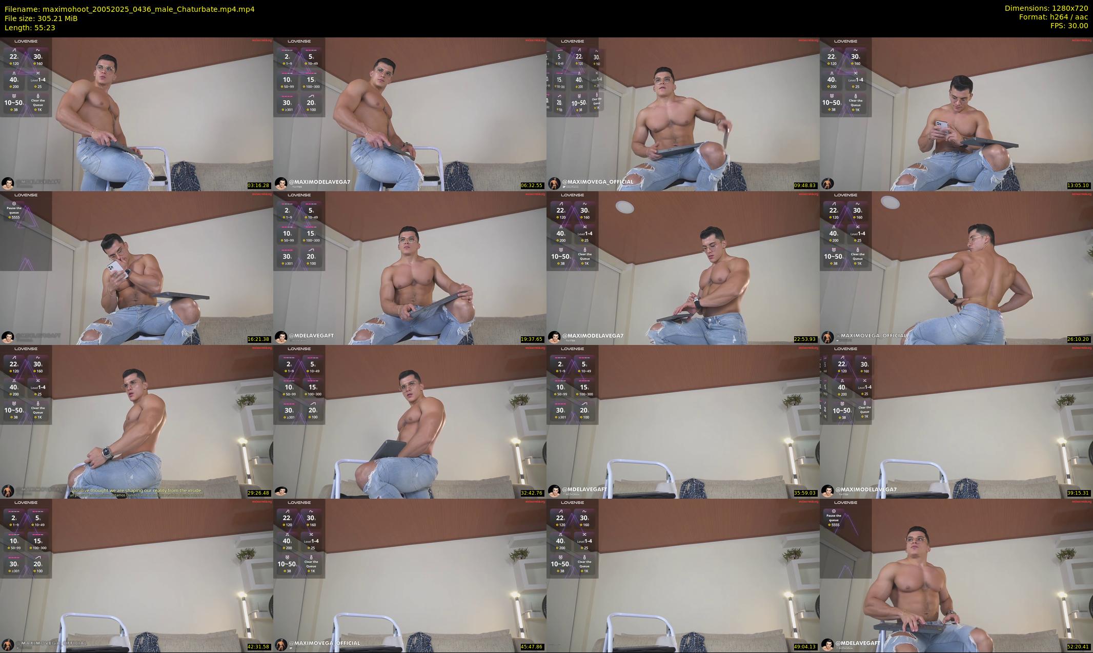 maximohoot — 56 minute Chaturbate male cam show recording, 720p, May 20, 2025