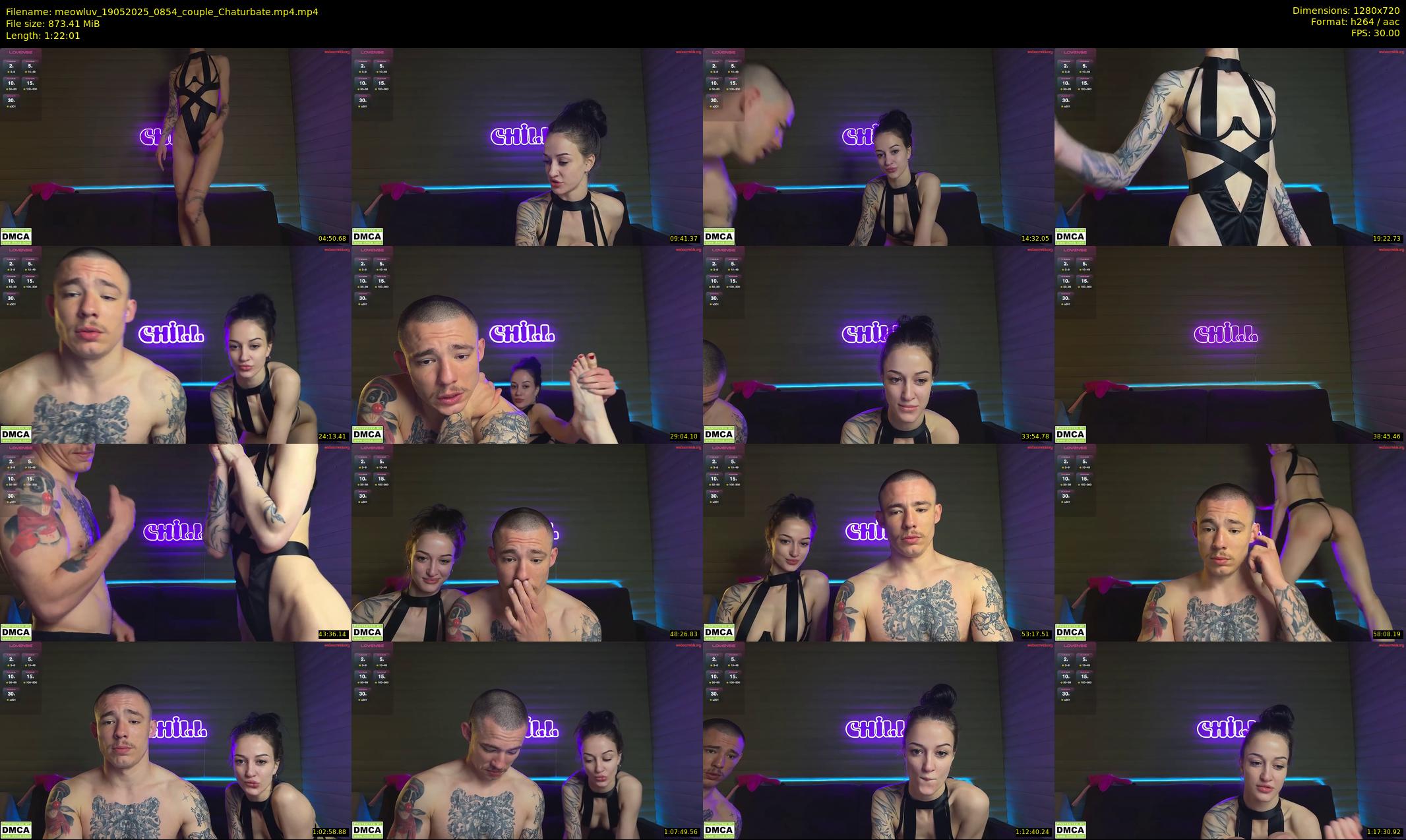meowluv — 83 minute Chaturbate couple cam show recording, 720p, May 19, 2025