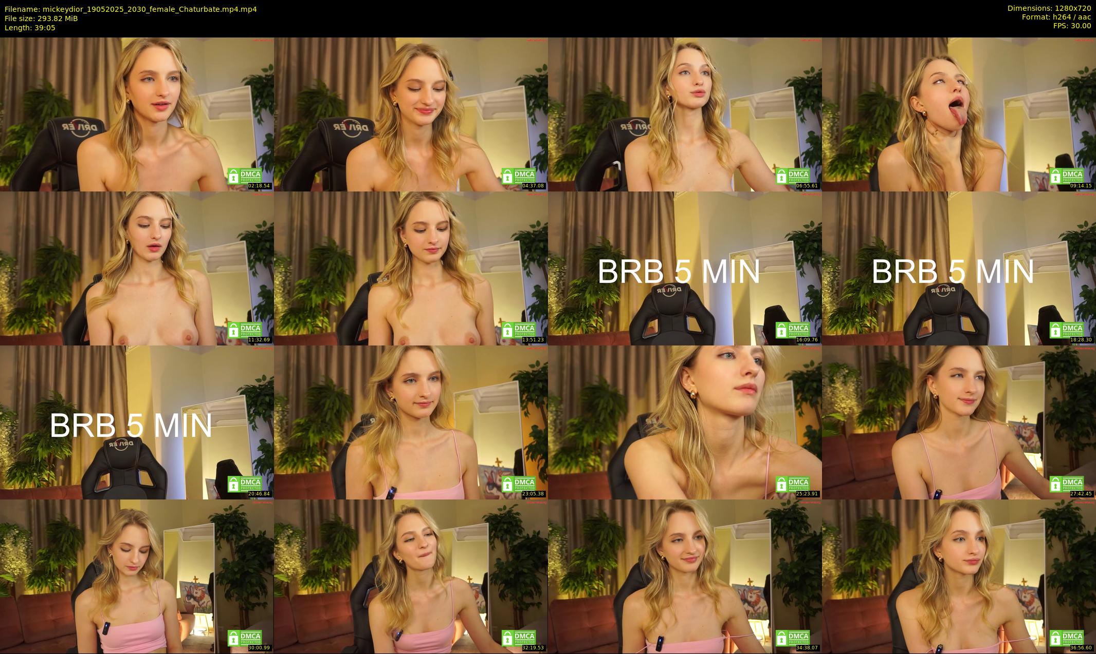 mickeydior — 40 minute Chaturbate female cam show recording, 720p, May 19, 2025