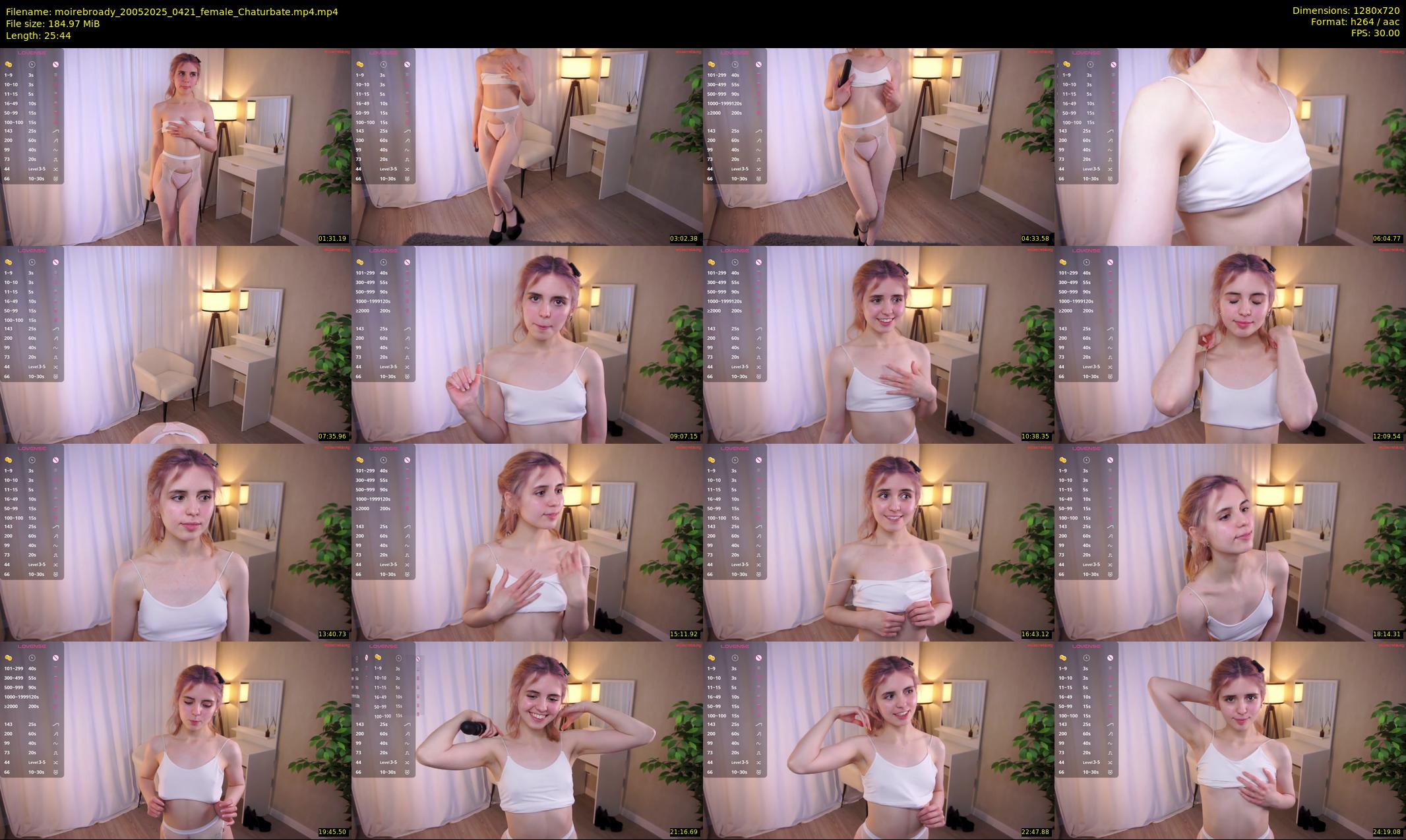 moirebroady — 26 minute Chaturbate female cam show recording, 720p, May 20, 2025