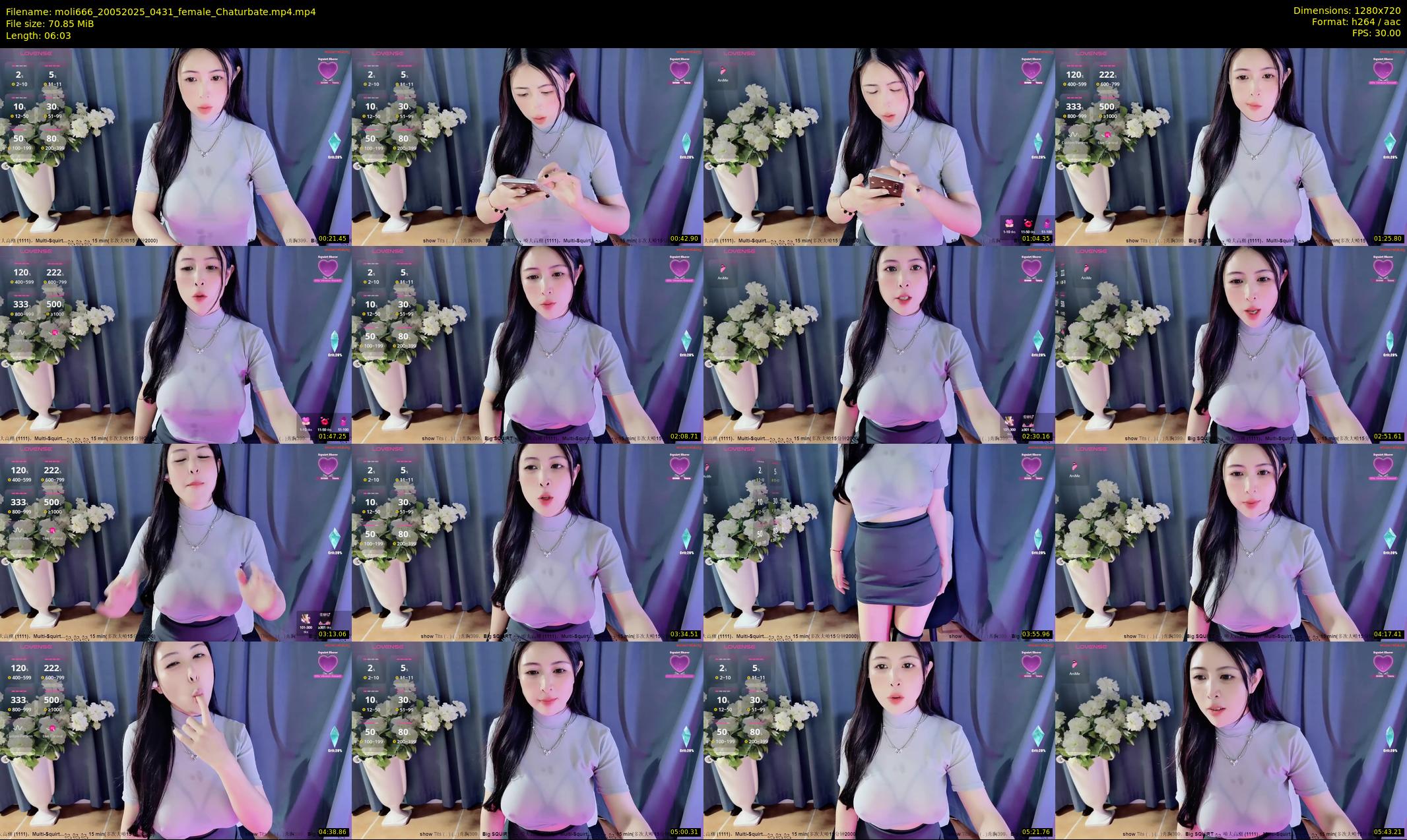 moli666 — 7 minute Chaturbate female cam show recording, 720p, May 20, 2025
