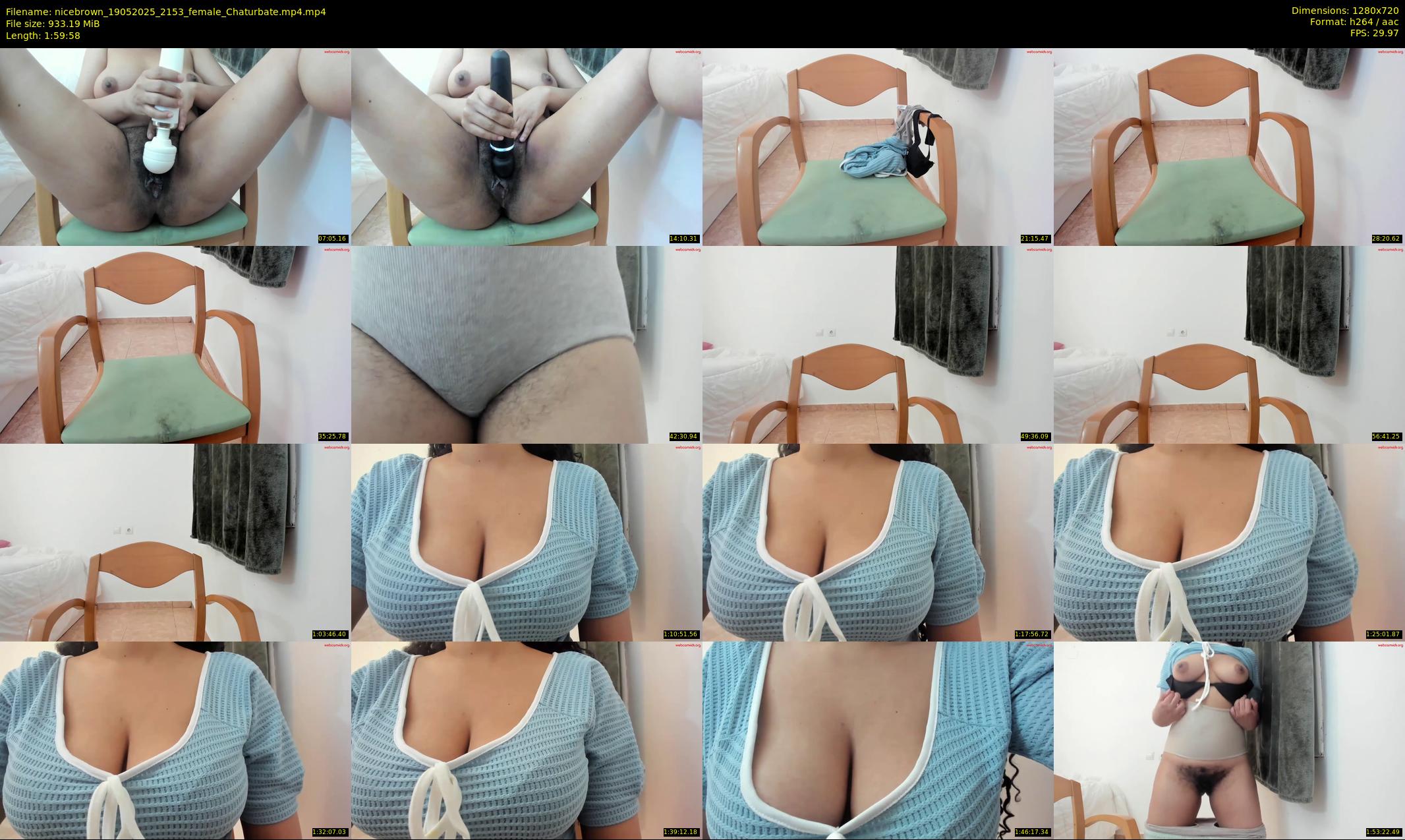 nicebrown — 120 minute Chaturbate female cam show recording, 720p, May 19, 2025