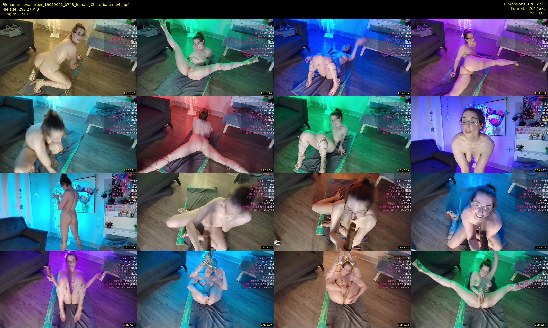 novaharper — 22 minute Chaturbate female cam show recording, 720p, May 19, 2025