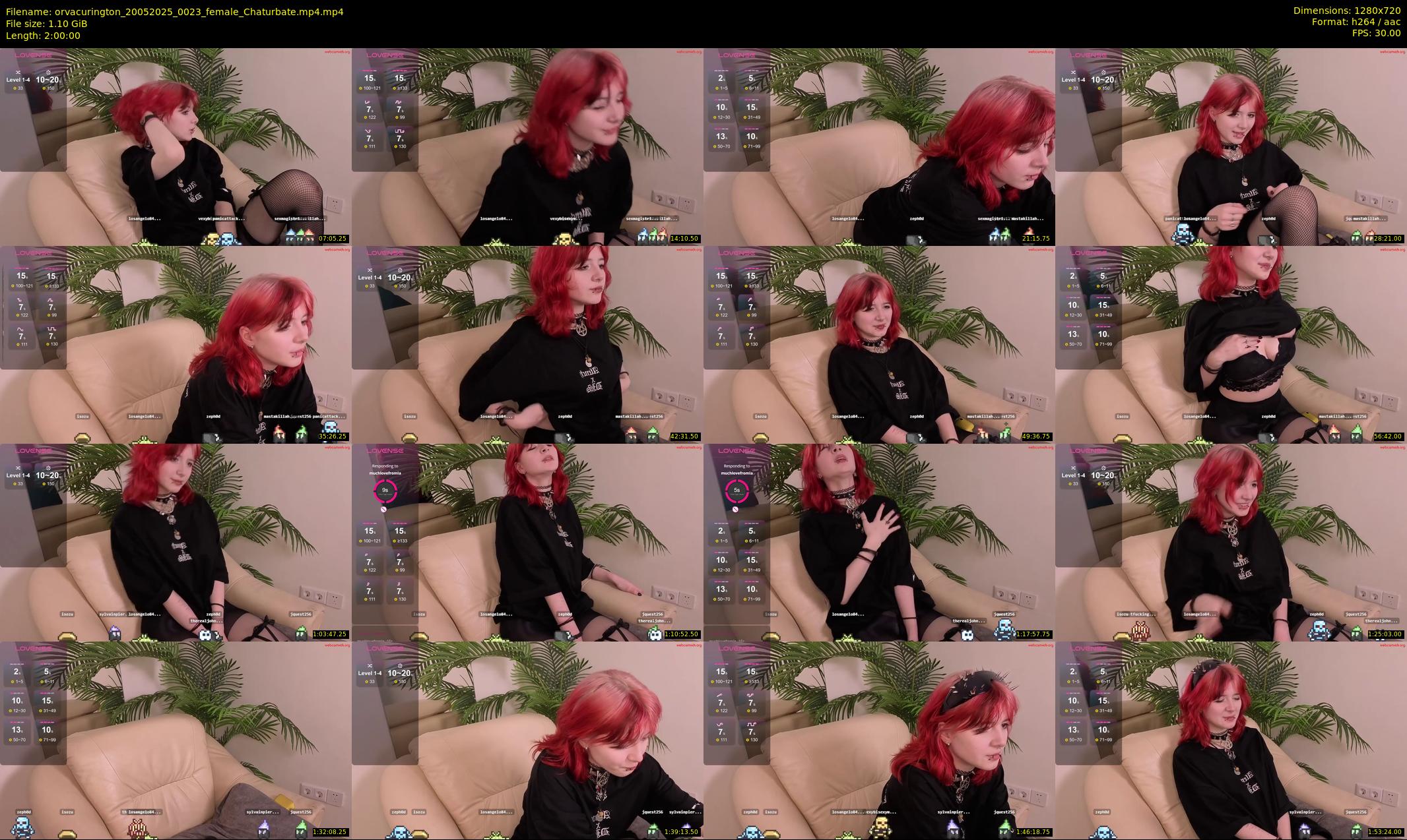 orvacurington — 120 minute Chaturbate female cam show recording, 720p, May 20, 2025