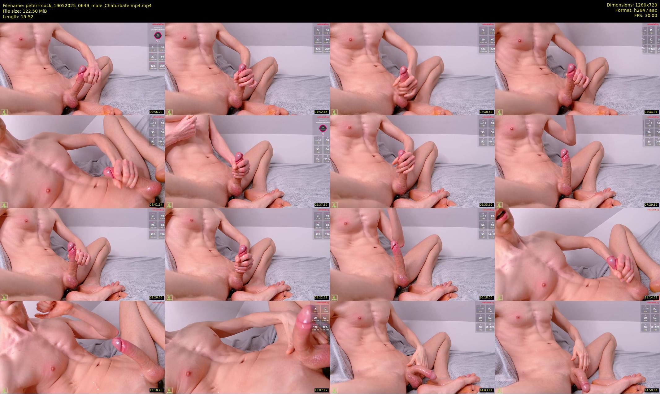 peterrrcock — 16 minute Chaturbate male cam show recording, 720p, May 19, 2025
