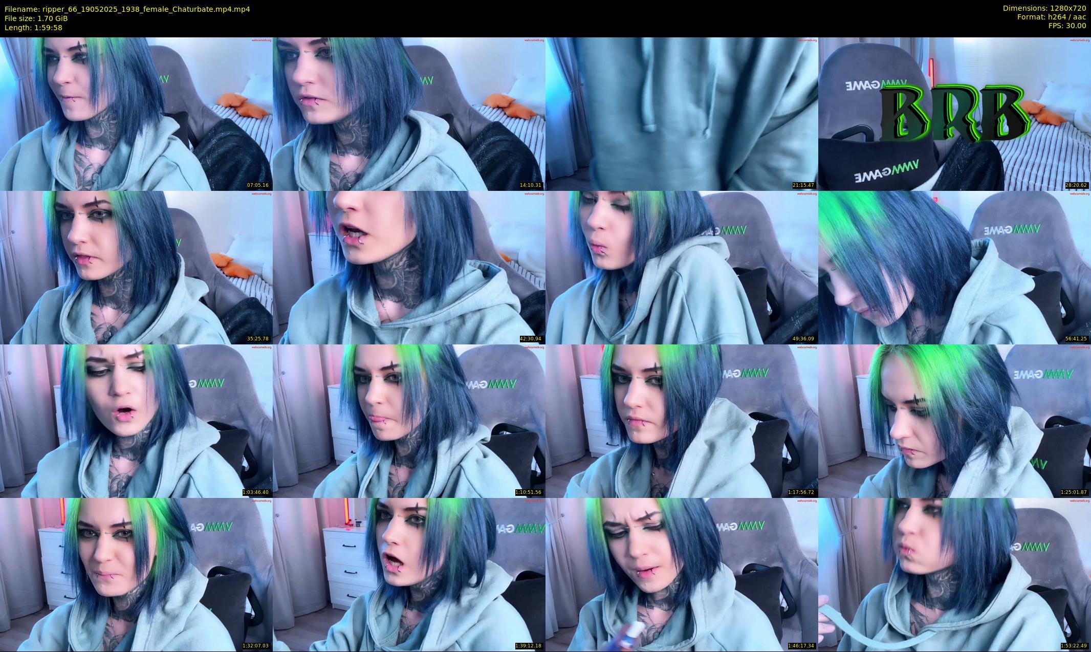 ripper_66 — 120 minute Chaturbate female cam show recording, 720p, May 19, 2025