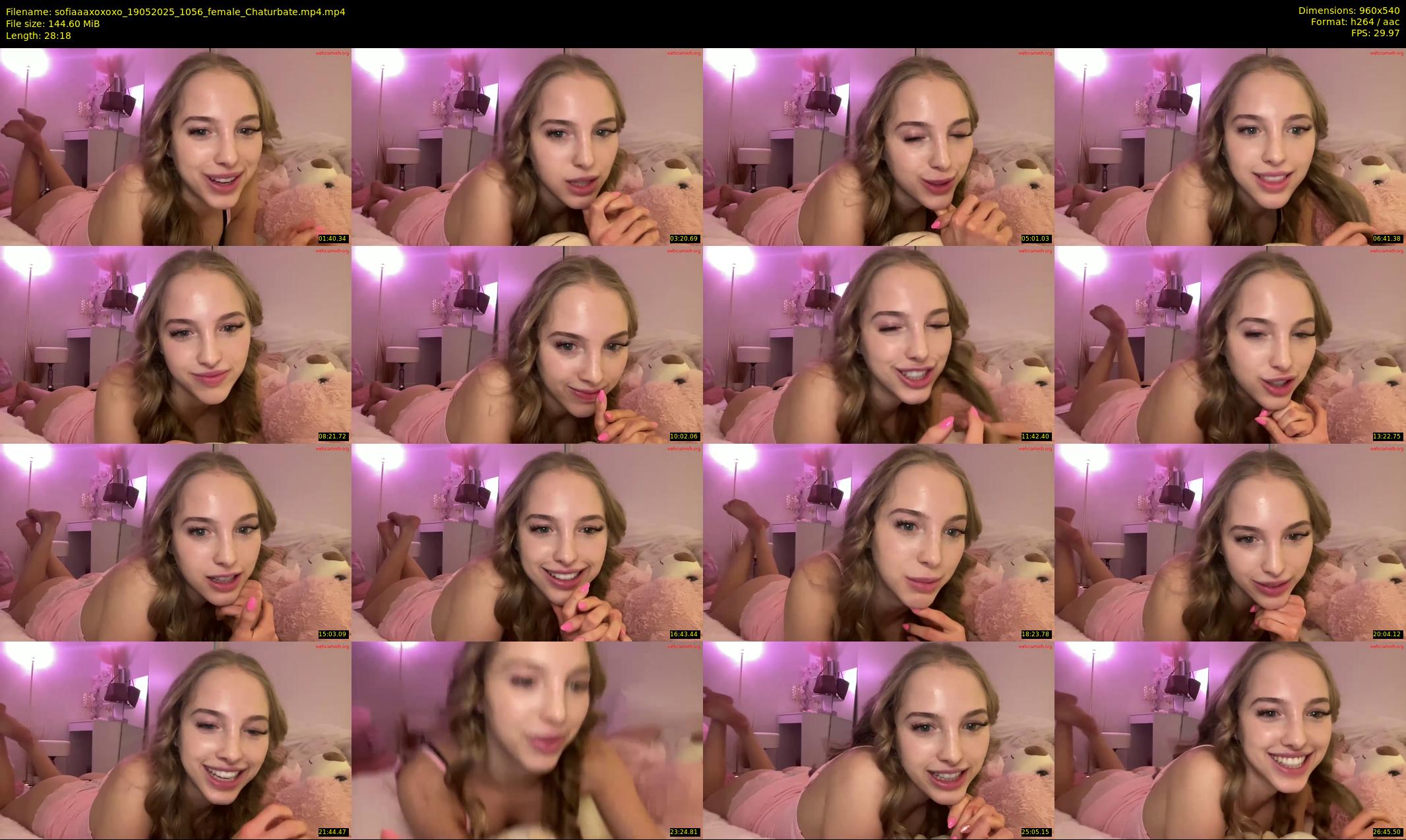 sofiaaaxoxoxo — 29 minute Chaturbate female cam show recording, 480p, May 19, 2025