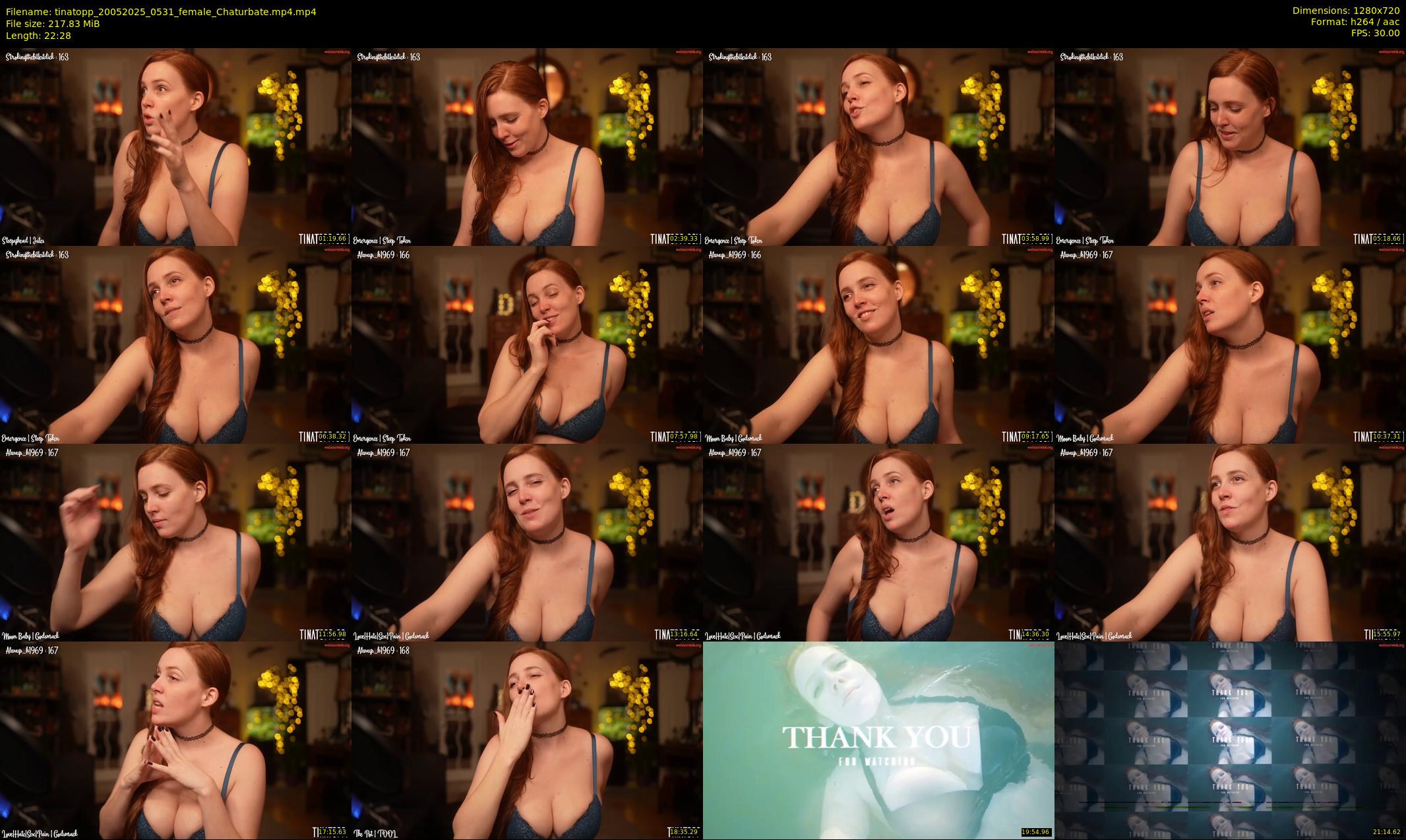 tinatopp — 23 minute Chaturbate female cam show recording, 720p, May 20, 2025