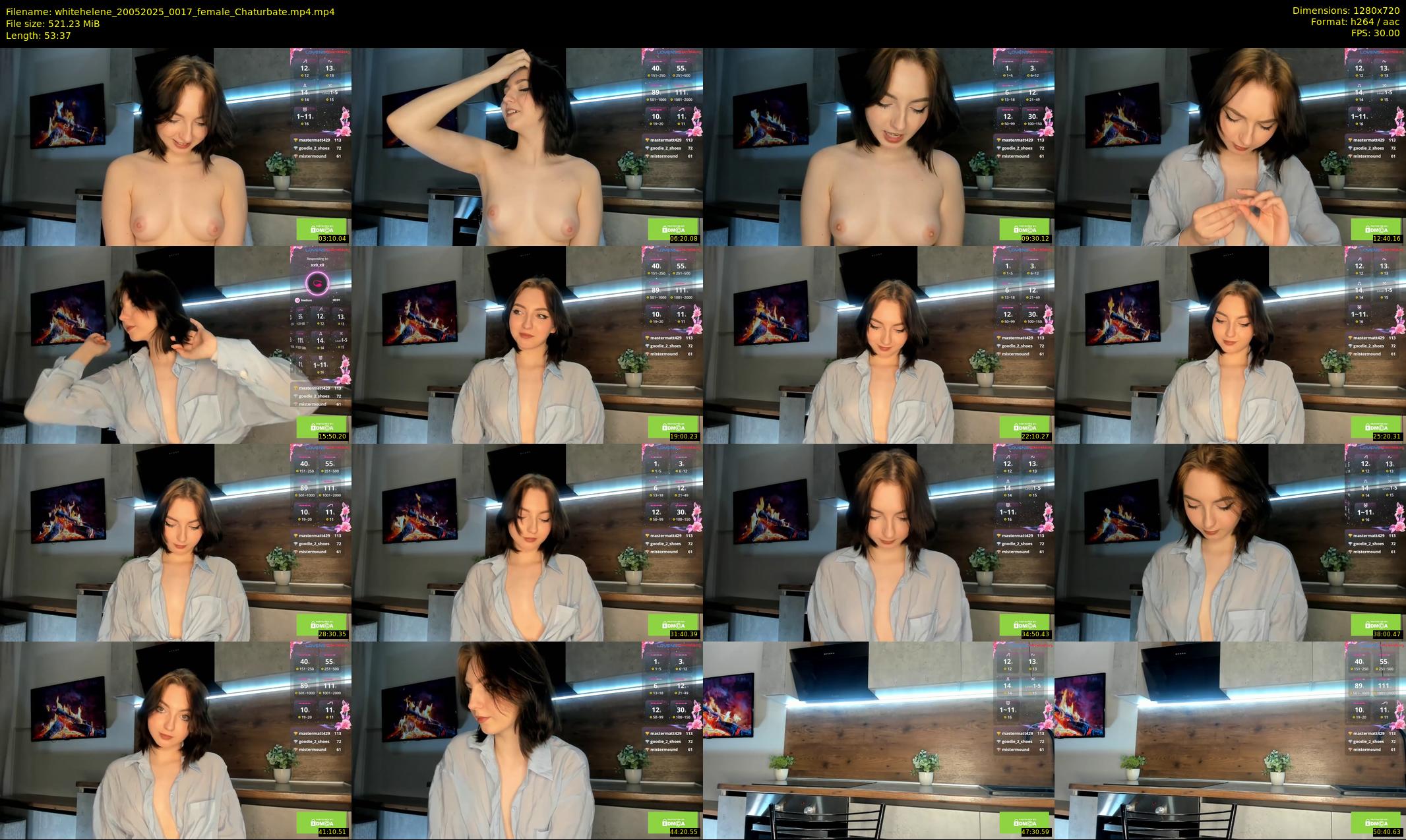 whitehelene — 54 minute Chaturbate female cam show recording, 720p, May 20, 2025