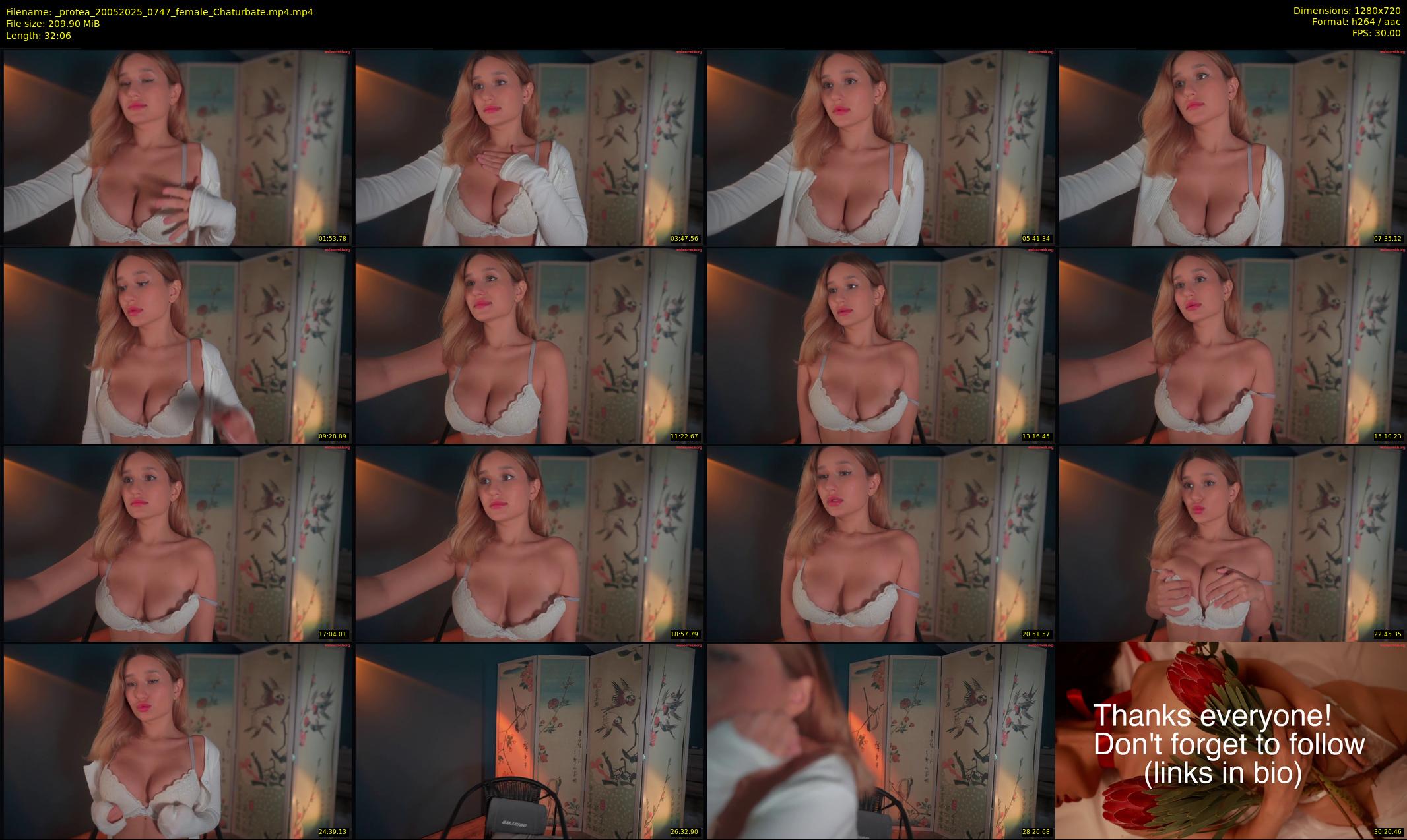 _protea — 33 minute Chaturbate female cam show recording, 720p, May 20, 2025
