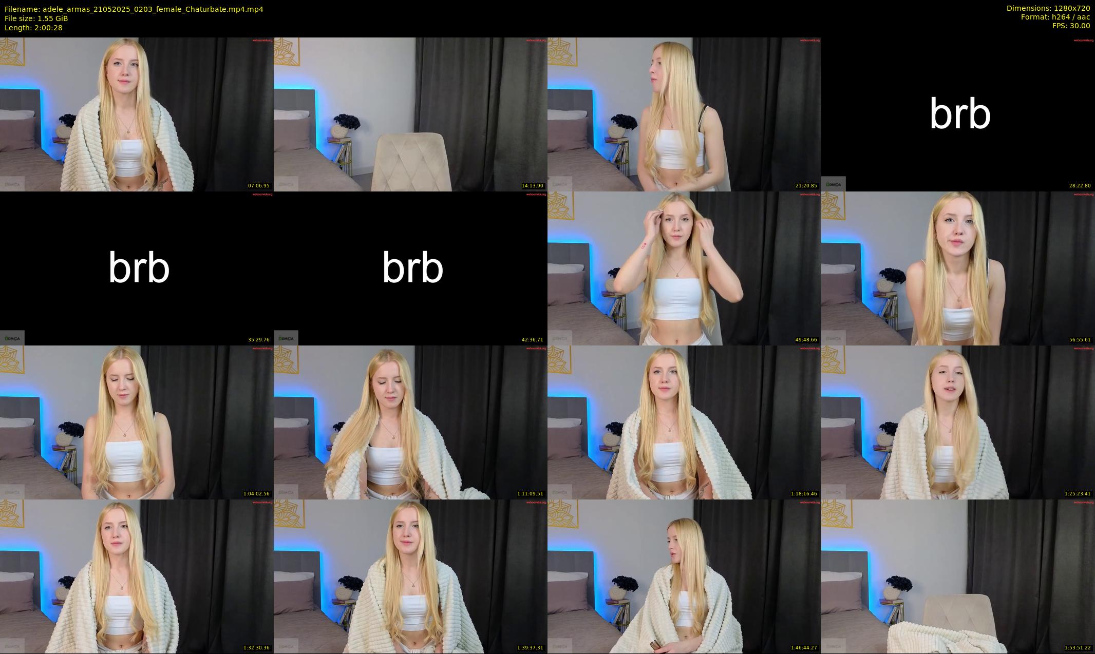 adele_armas — 121 minute Chaturbate female cam show recording, 720p, May 21, 2025