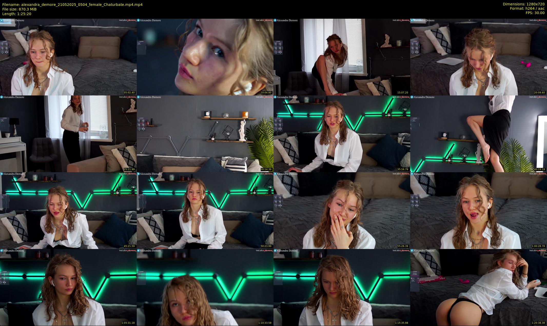 alexandra_demore — 86 minute Chaturbate female cam show recording, 720p, May 21, 2025