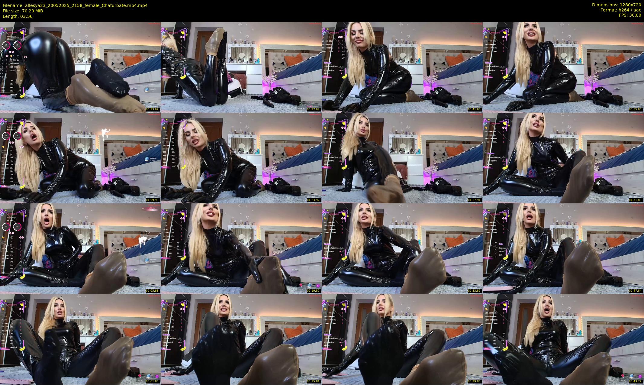 allesya23 — 4 minute Chaturbate female cam show recording, 720p, May 20, 2025