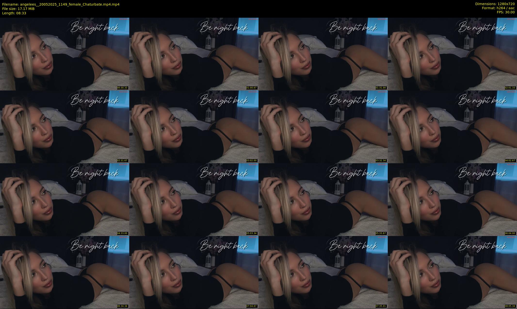 angelees_ — 9 minute Chaturbate female cam show recording, 720p, May 20, 2025