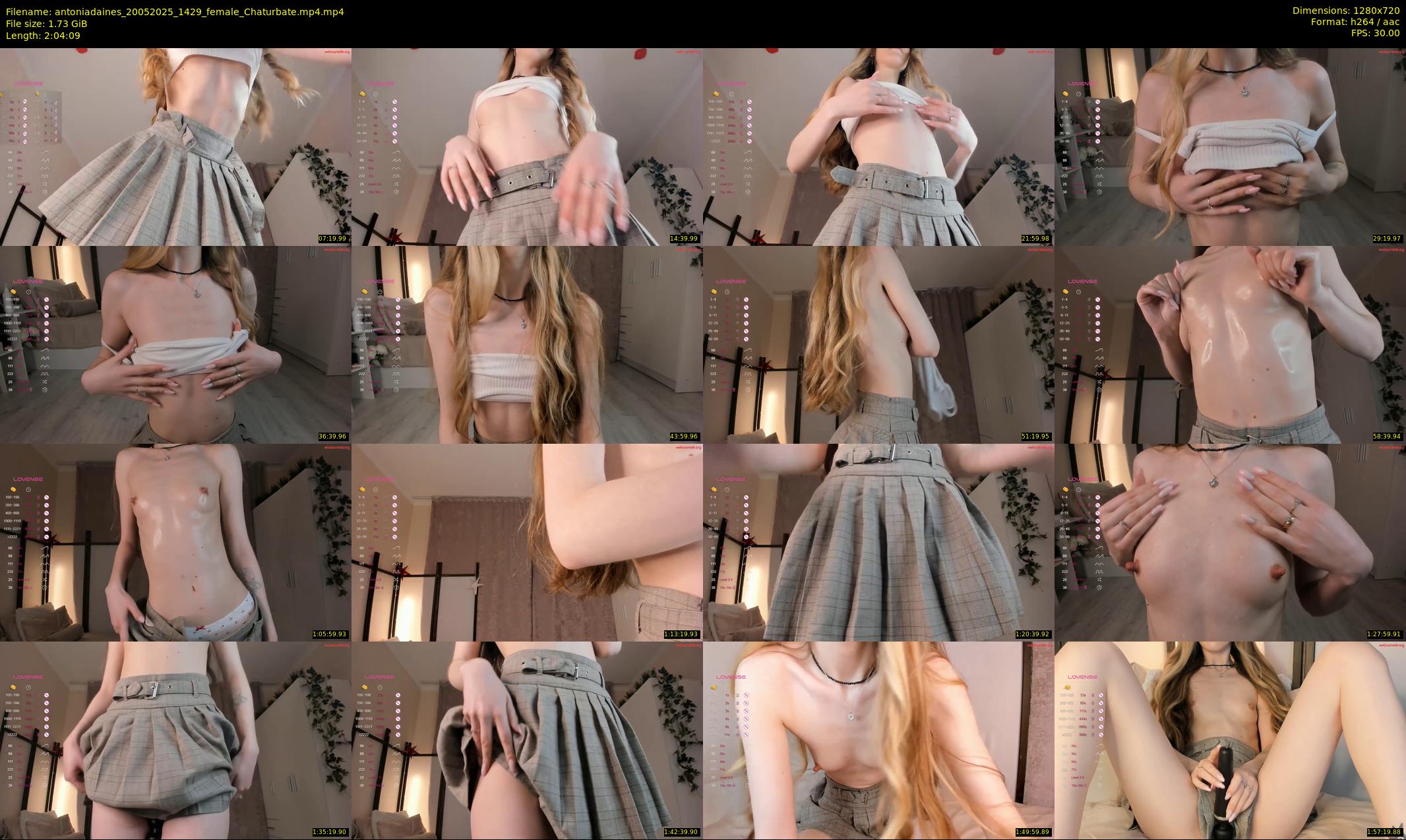 antoniadaines — 125 minute Chaturbate female cam show recording, 720p, May 20, 2025
